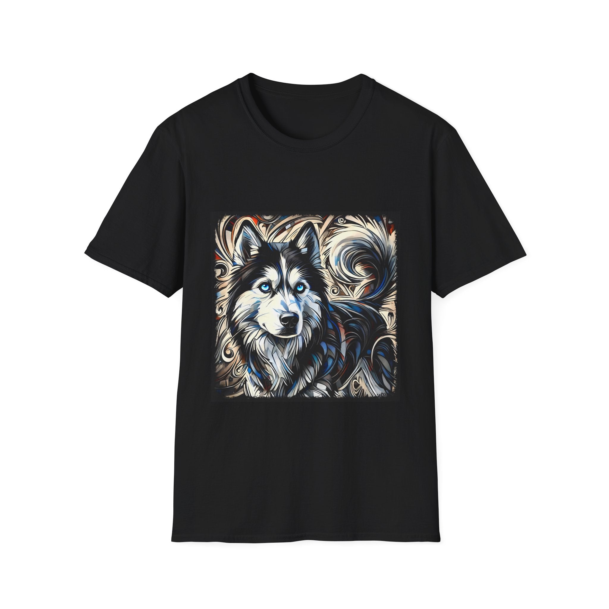 Siberian Husky Ice Swirl | Unisex Dog T-Shirt