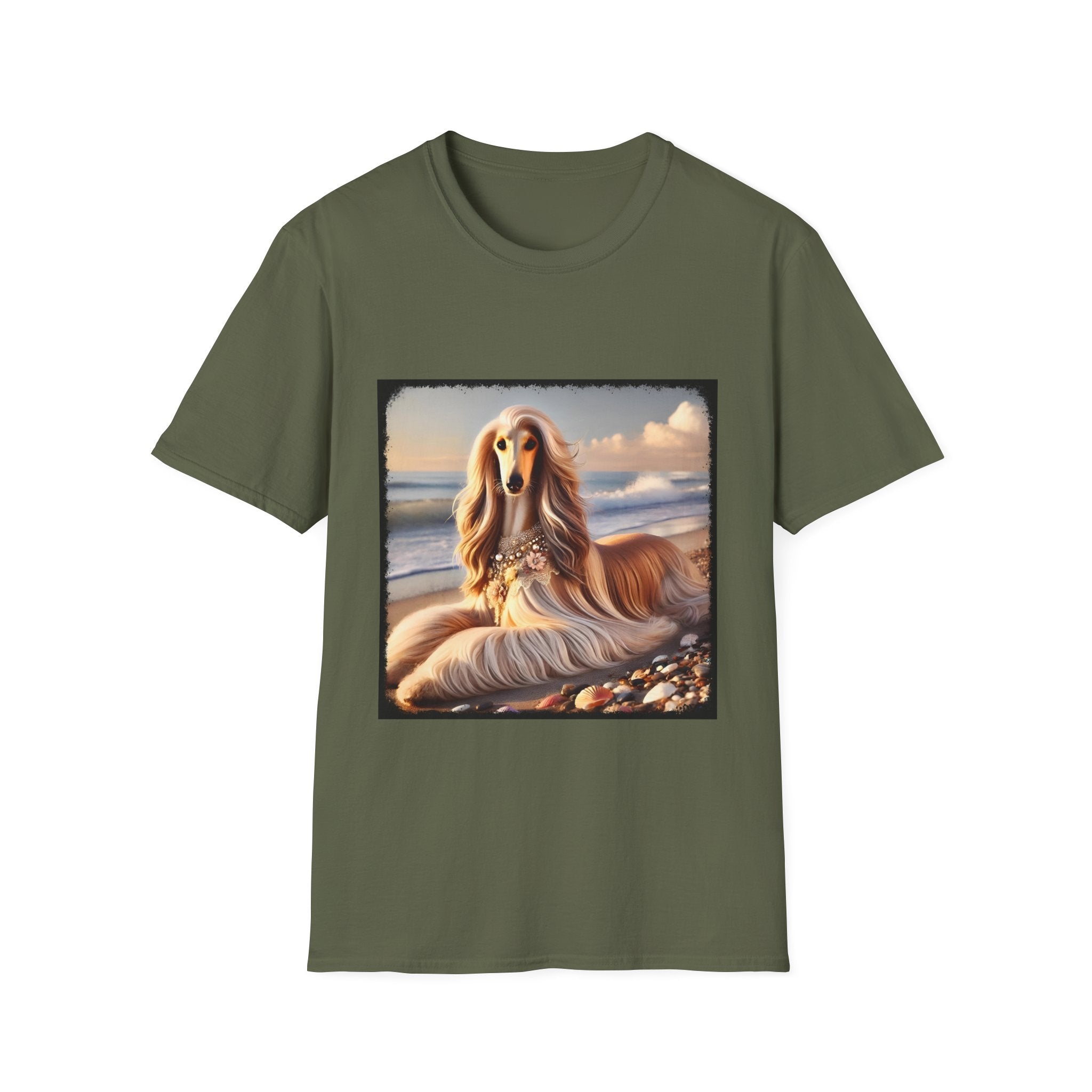 Afghan Hound Seashell Sweetie | Unisex Dog T-Shirt