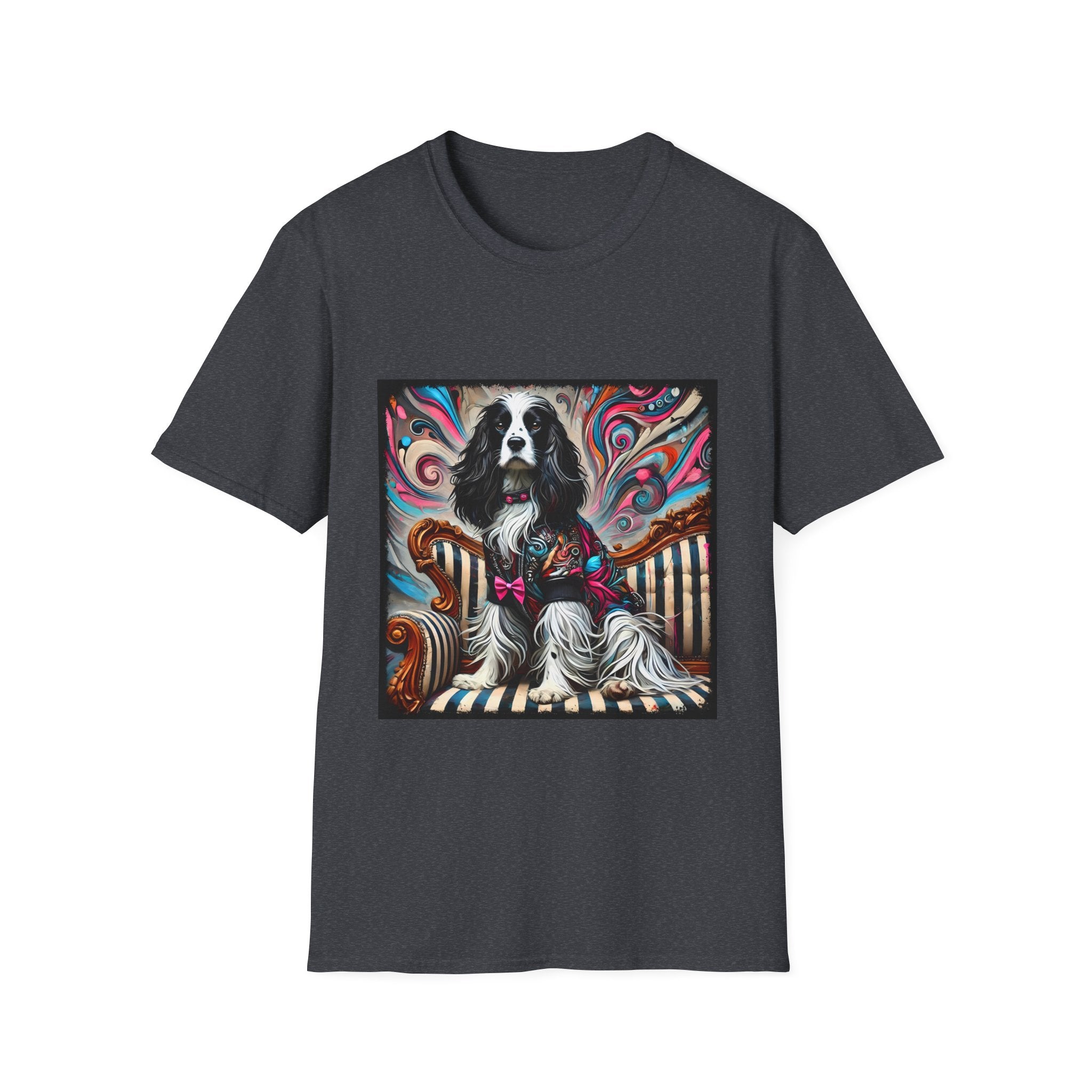 English Springer Spaniel Pink Rocker | Unisex Dog T-Shirt