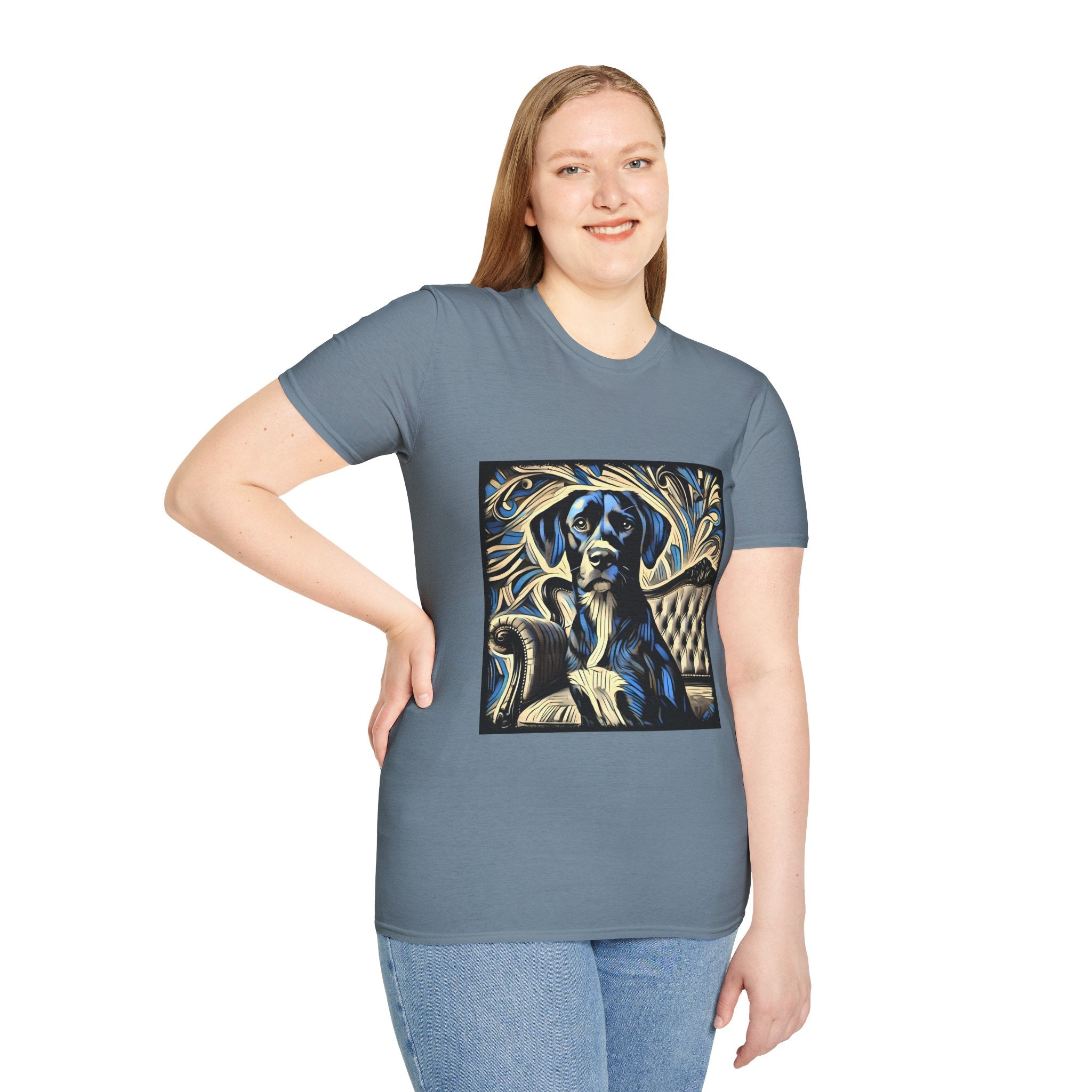 Labrador Retriever Blue Swirl | Unisex Dog T-Shirt