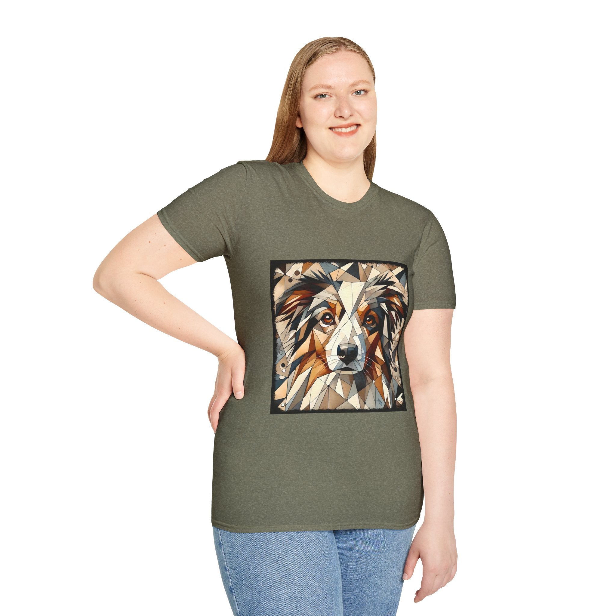 Australian Shepherd Warm Geometric | Unisex Dog T-Shirt