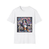 Bernese Mountain Dog Purple Diamond Vivid Swirl | Unisex Dog T-Shirt