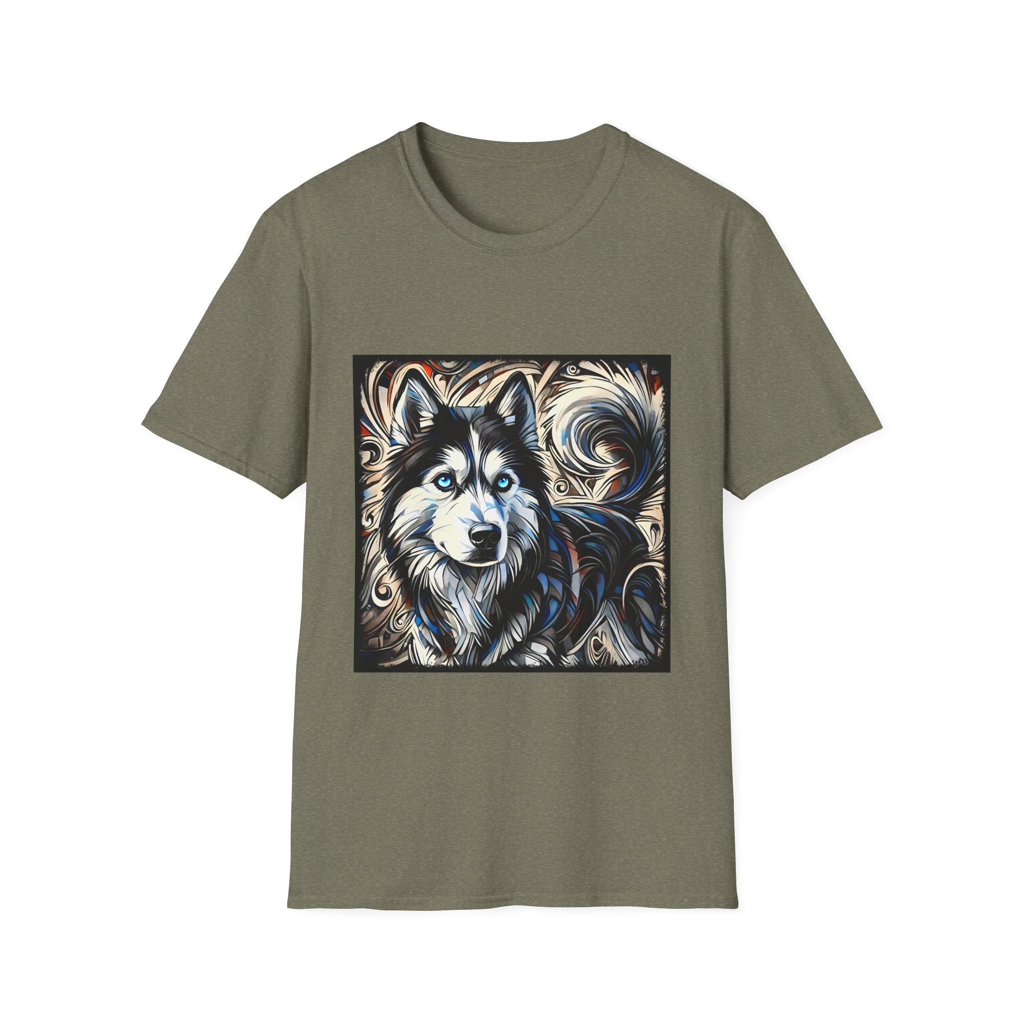Siberian Husky Ice Swirl | Unisex Dog T-Shirt