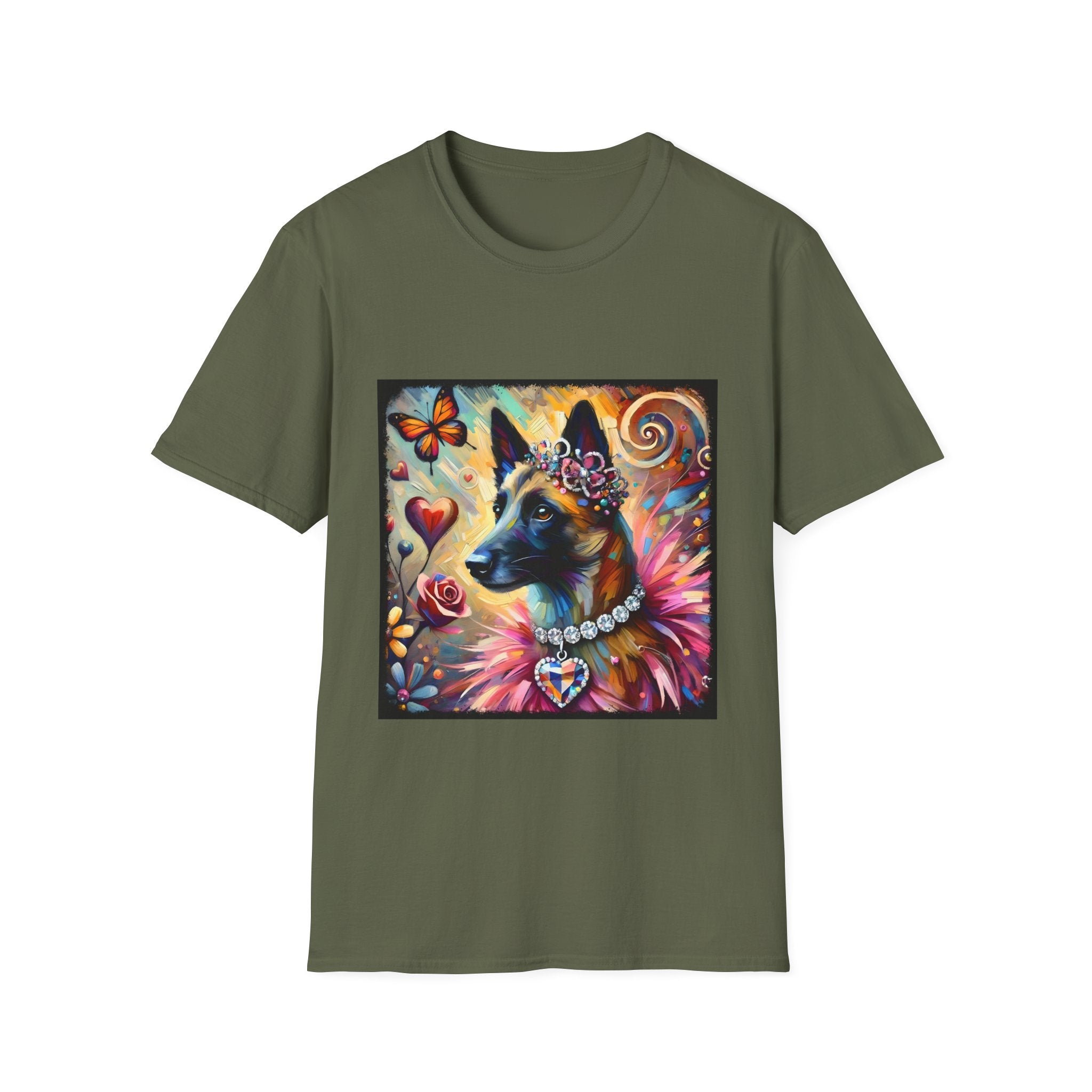 Belgian Malinois Diamond Heart Classic | Unisex Dog T-Shirt