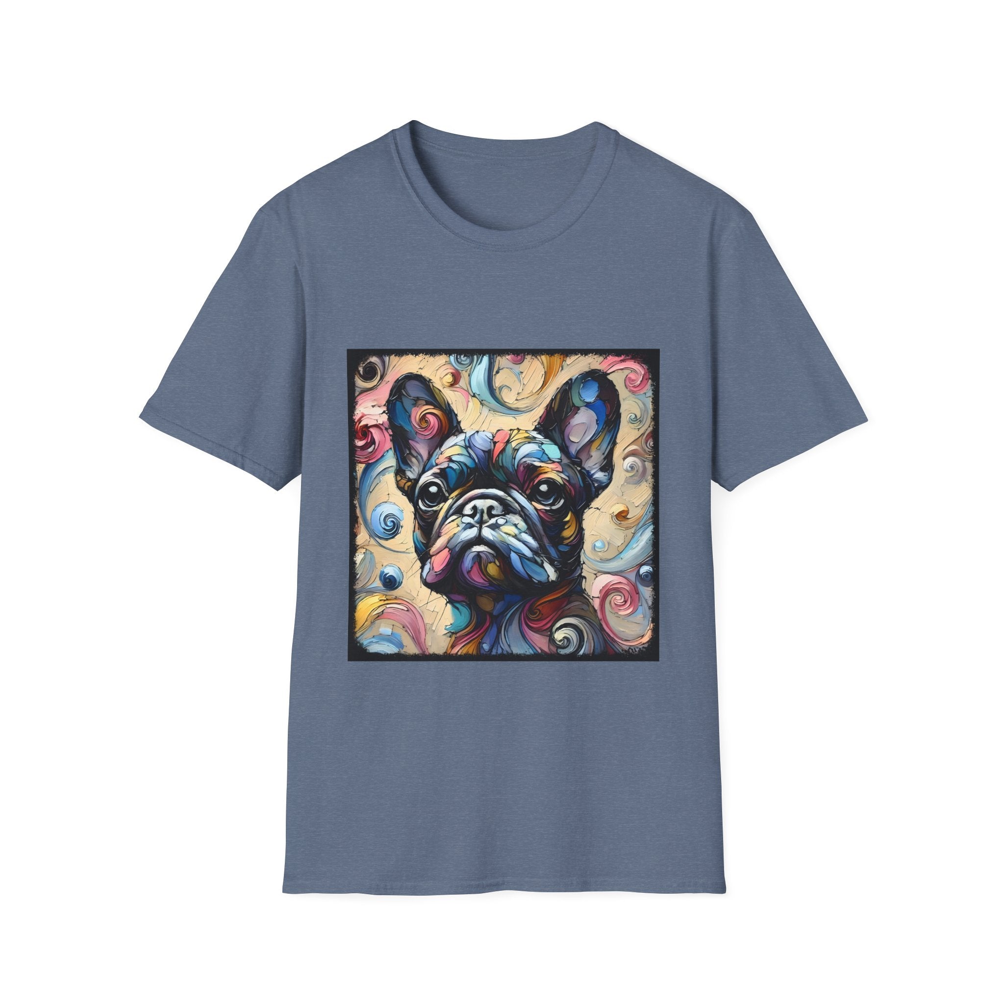 French Bulldog Pastel Swirl | Unisex Dog T-Shirt