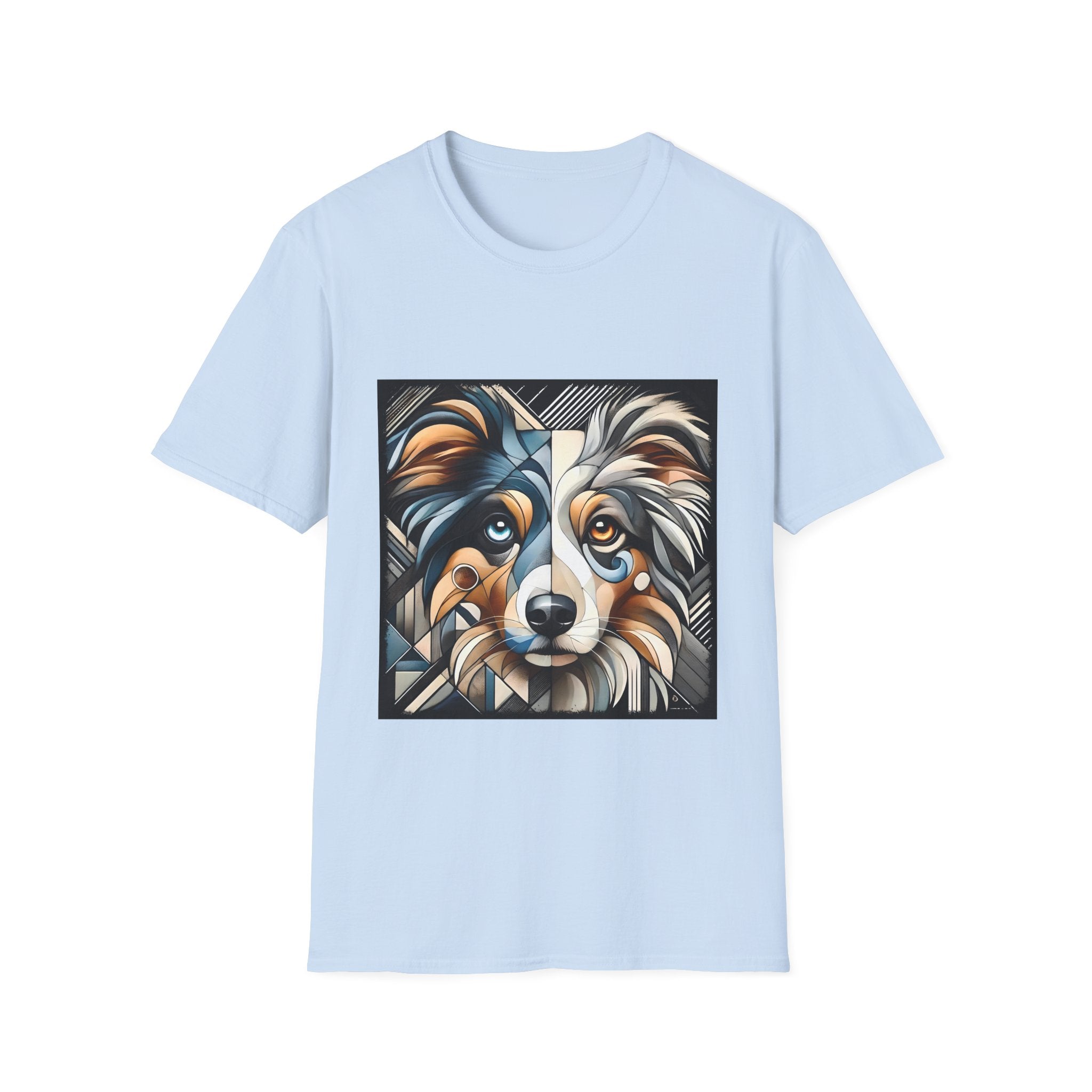 Miniature American Shepherd Merle Geometric | Unisex Dog T-Shirt