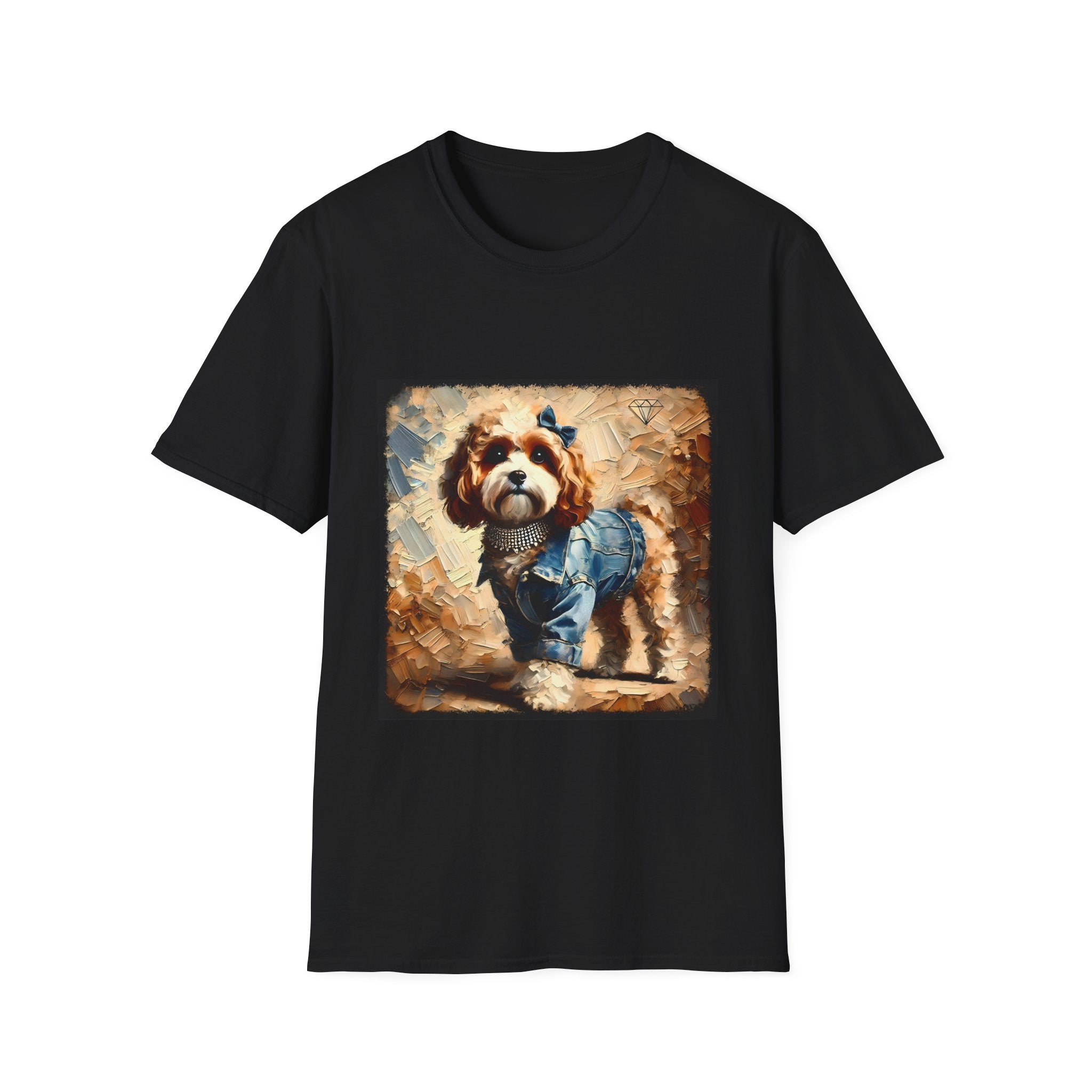 Cavapoo Denim Diva Classic | Unisex Dog T-Shirt