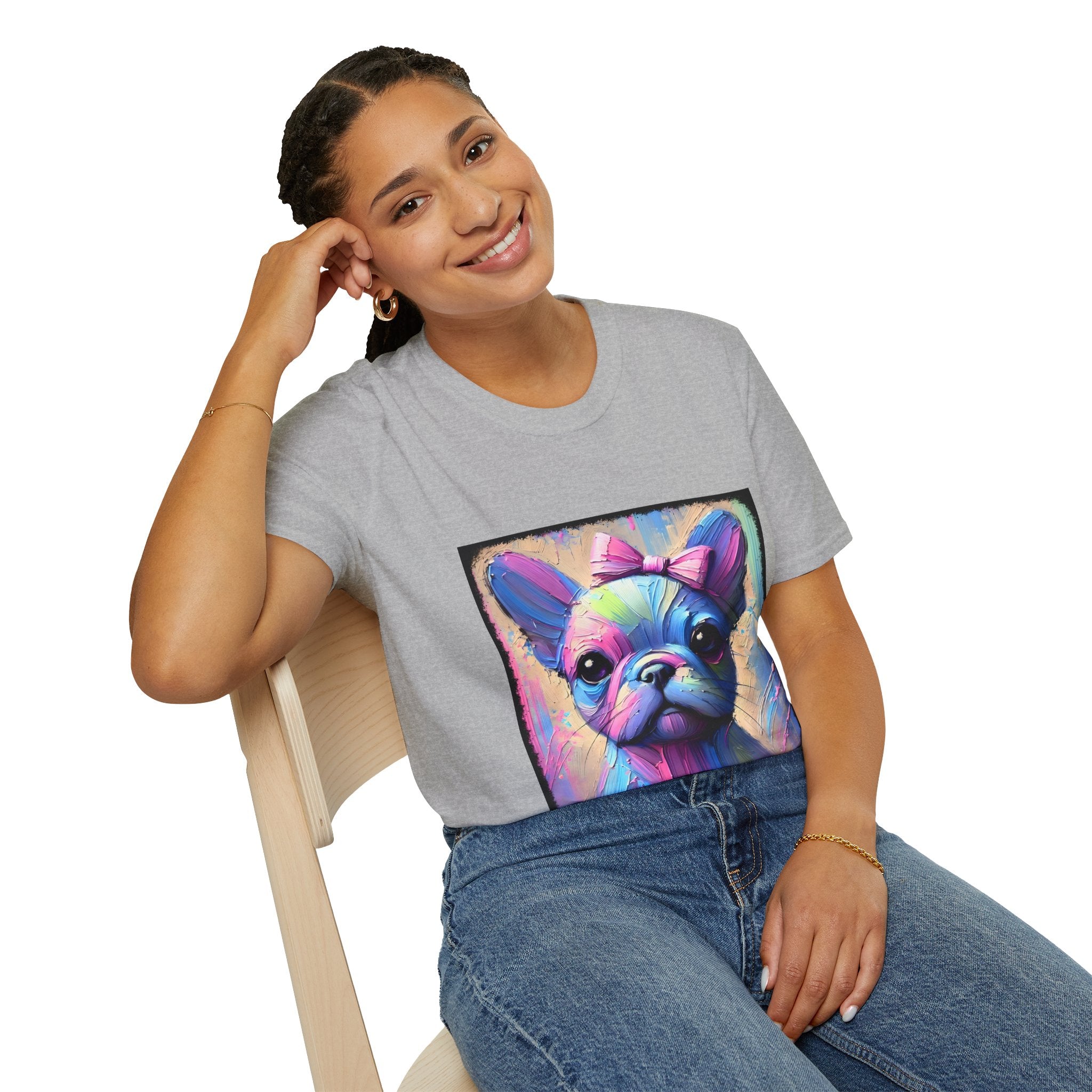 French Bulldog Neon Classic | Unisex Dog T-Shirt