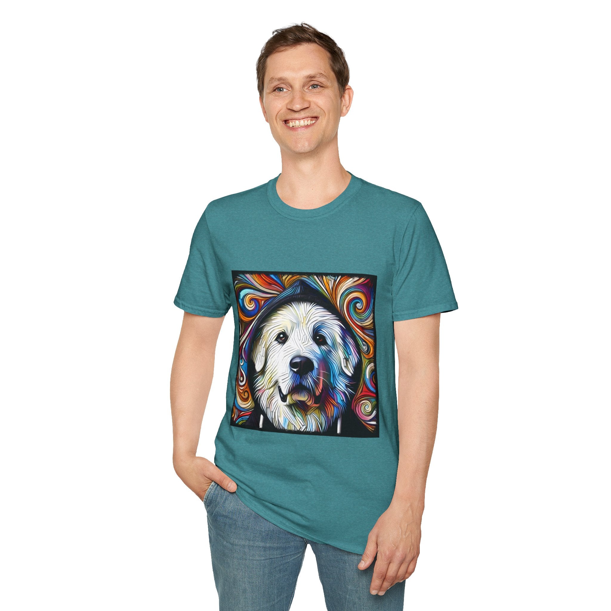 Great Pyrenees Relaxed Swirl | Unisex Dog T-Shirt