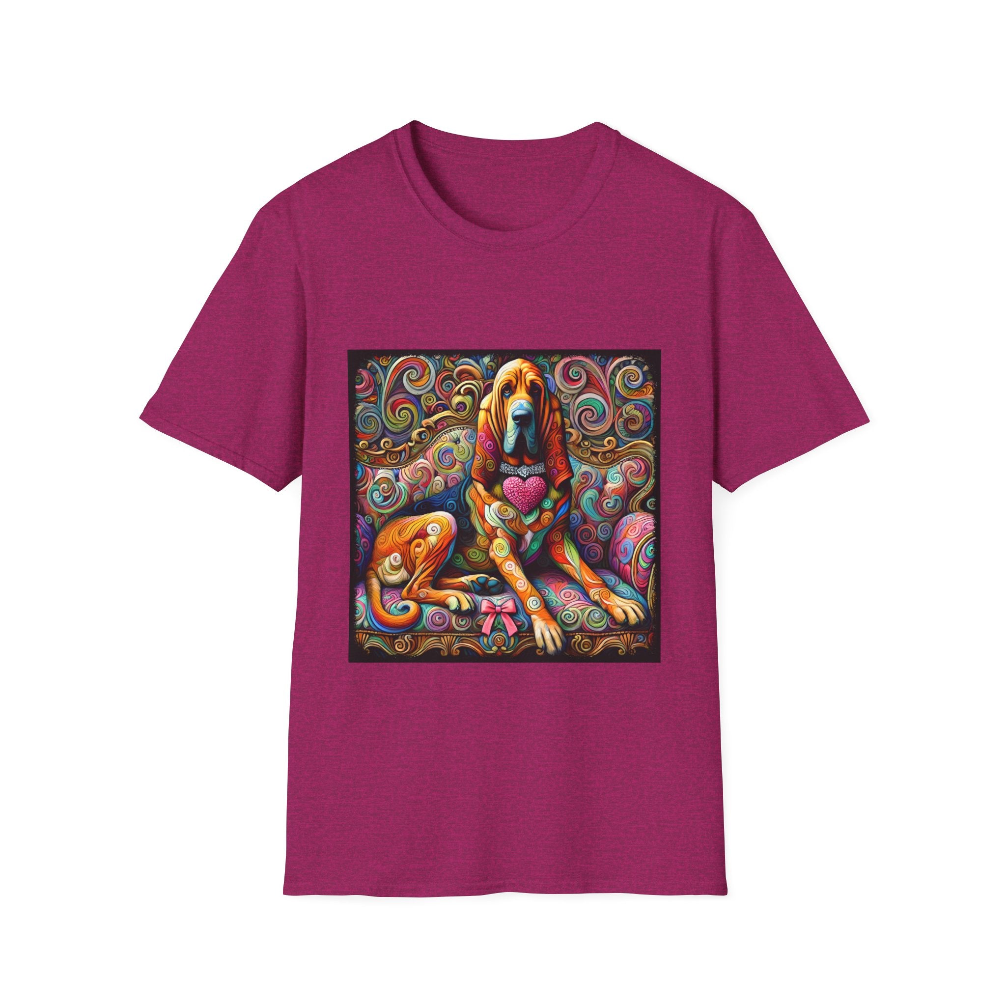Bloodhound Love Swirl | Unisex Dog T-Shirt
