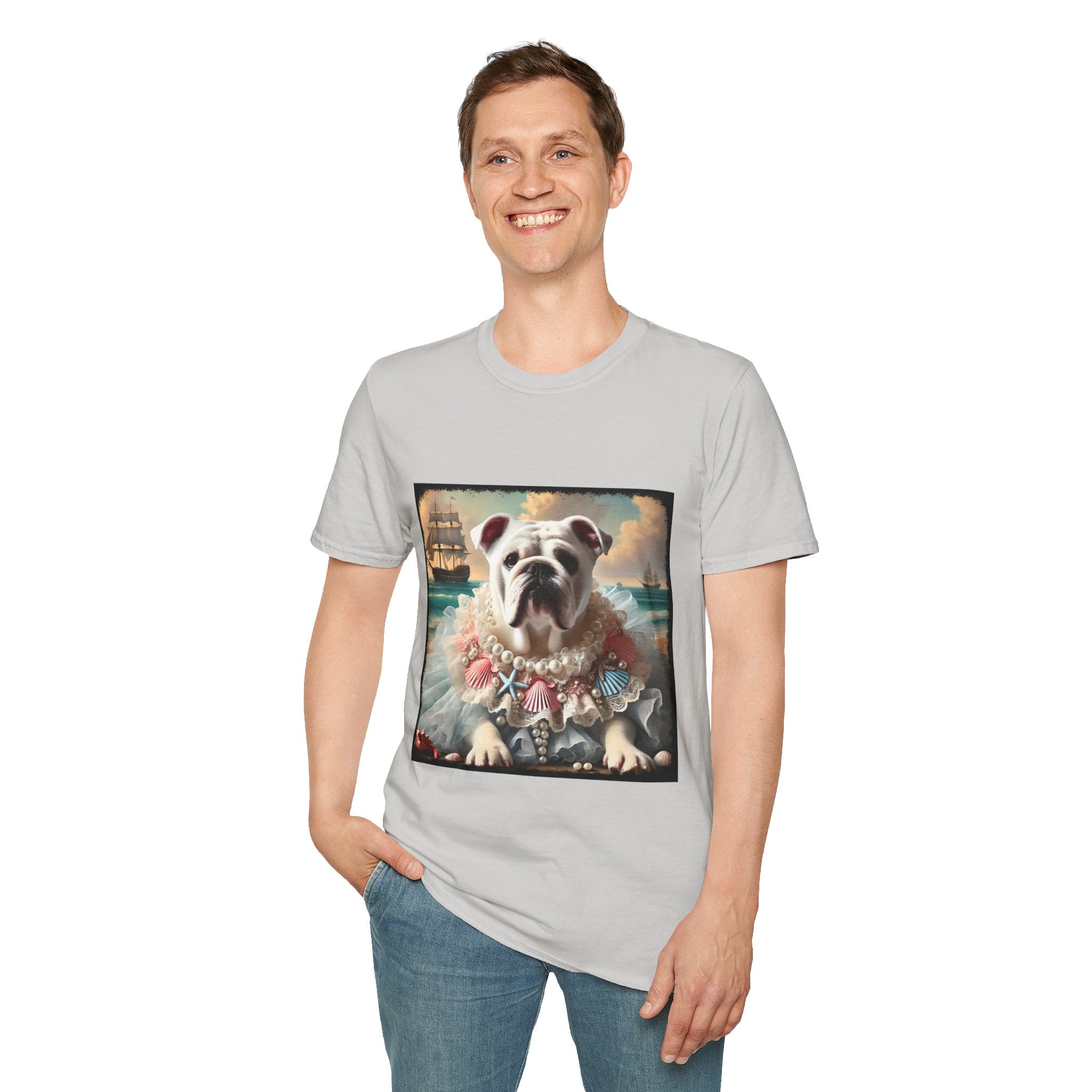 Bulldog Beach Babe | Unisex Dog T-Shirt