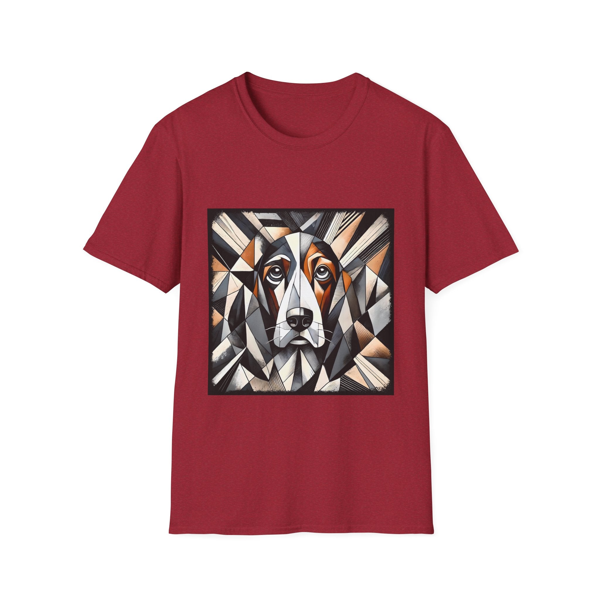Basset Hound Bold Geometric | Unisex Dog T-Shirt