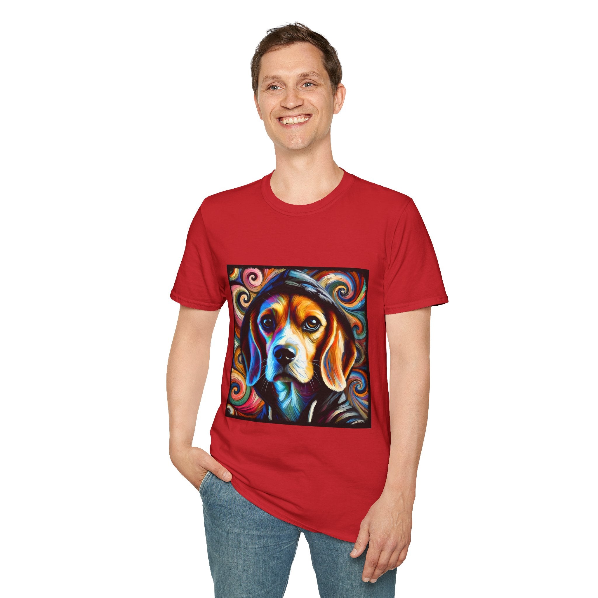 Beagle Relaxed Swirl | Unisex Dog T-Shirt