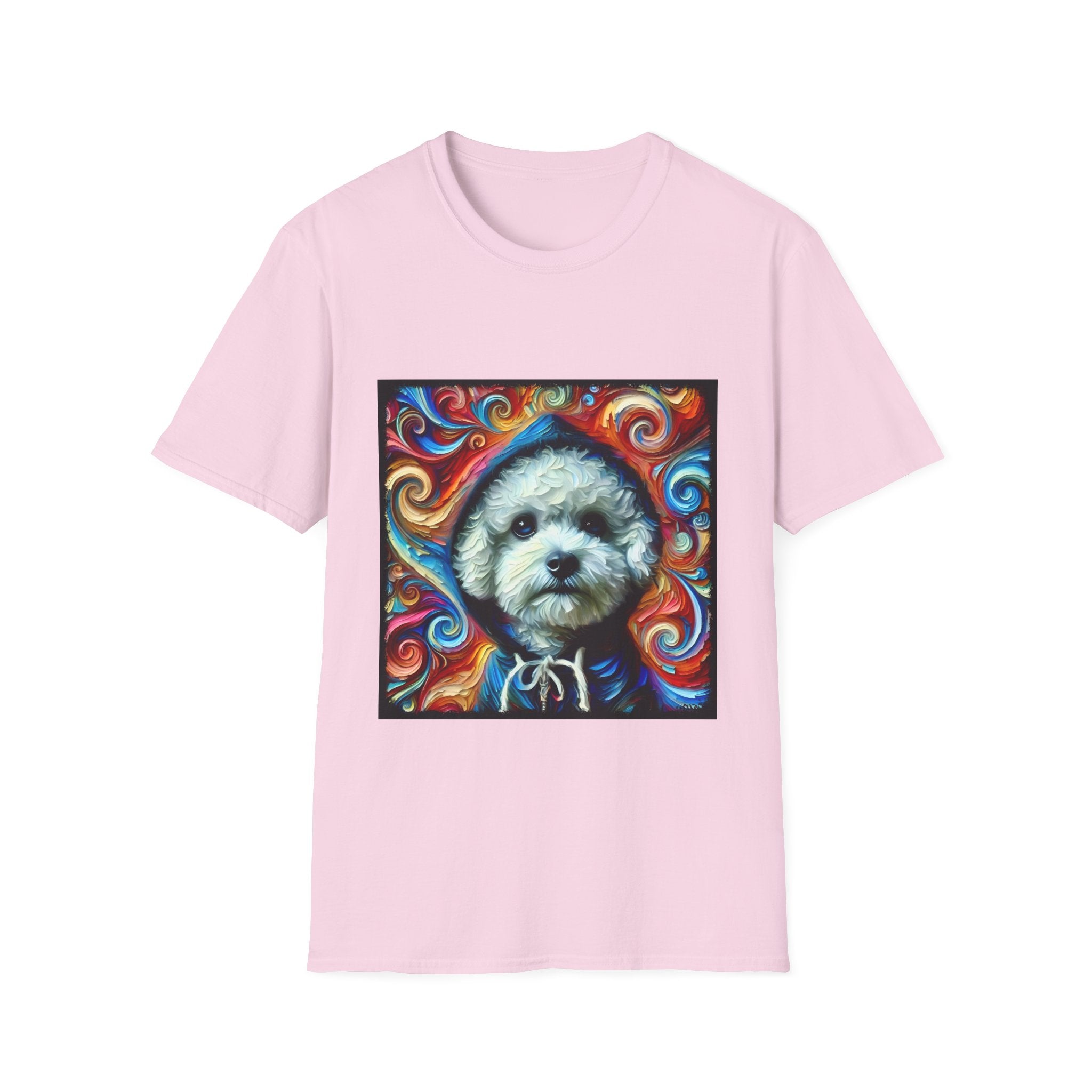 Bichon Frise Street Swirl | Unisex Dog T-Shirt