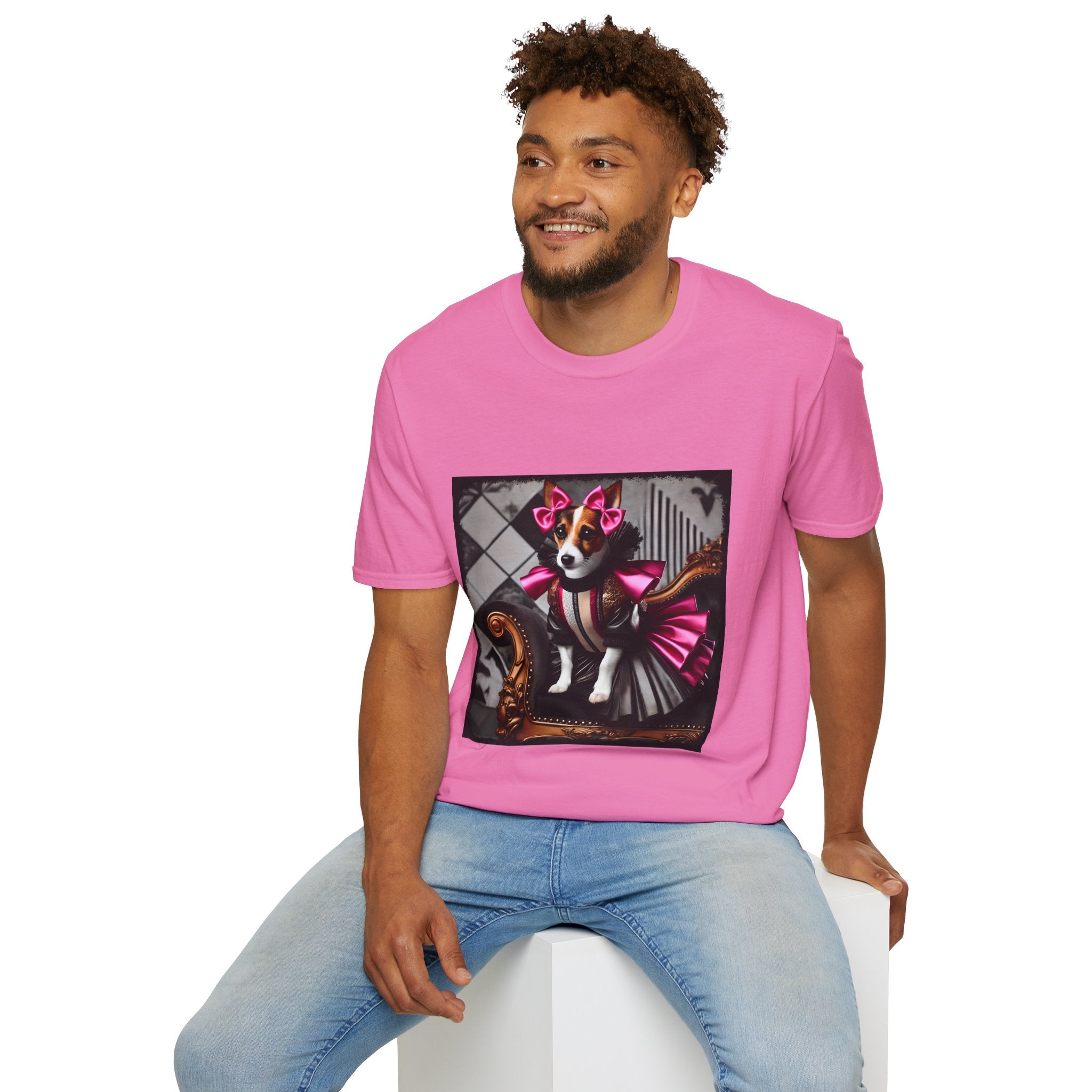 Jack Russell Terrier Pink Rocker | Unisex Dog T-Shirt