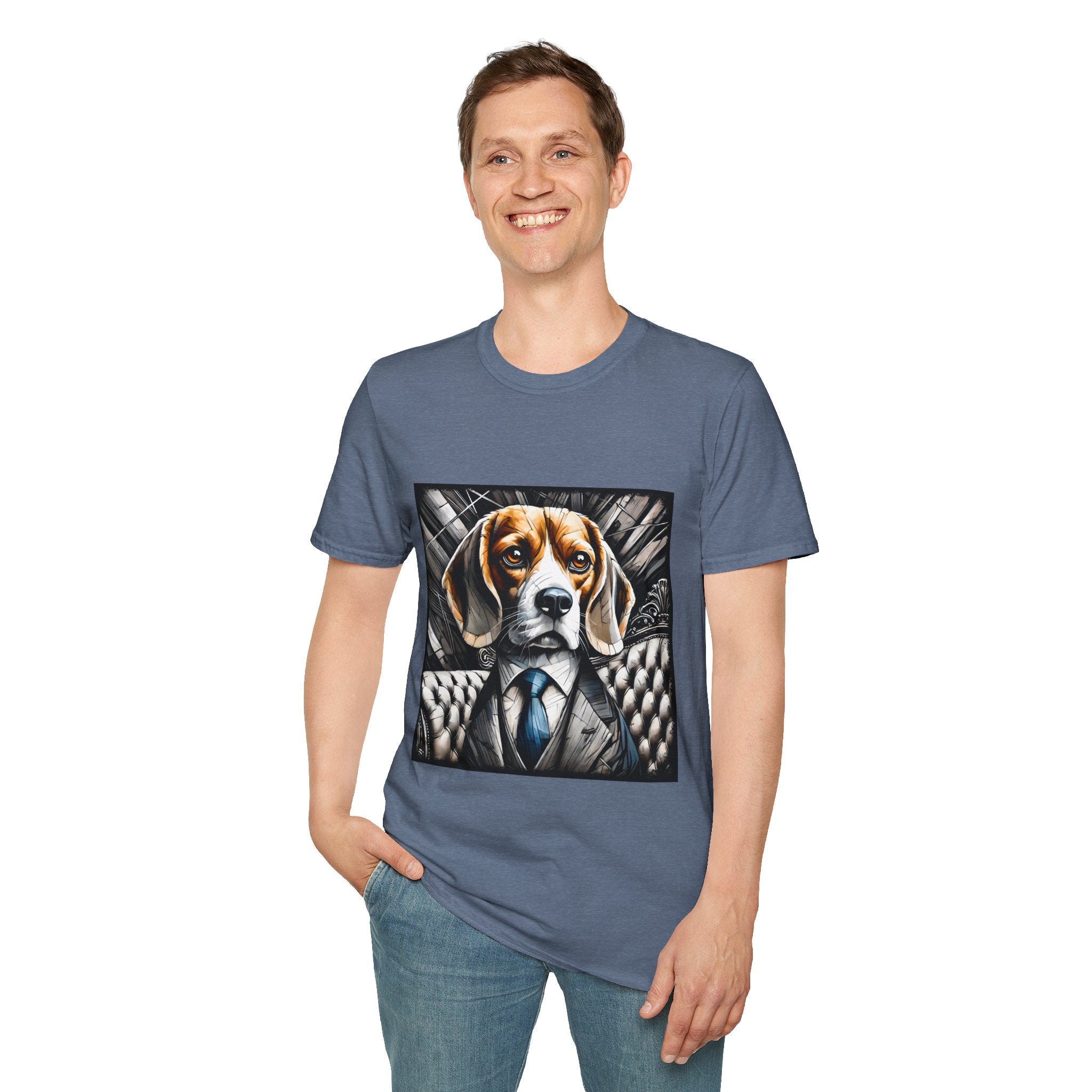 Beagle B&W Bold Eyes | Unisex Dog T-Shirt