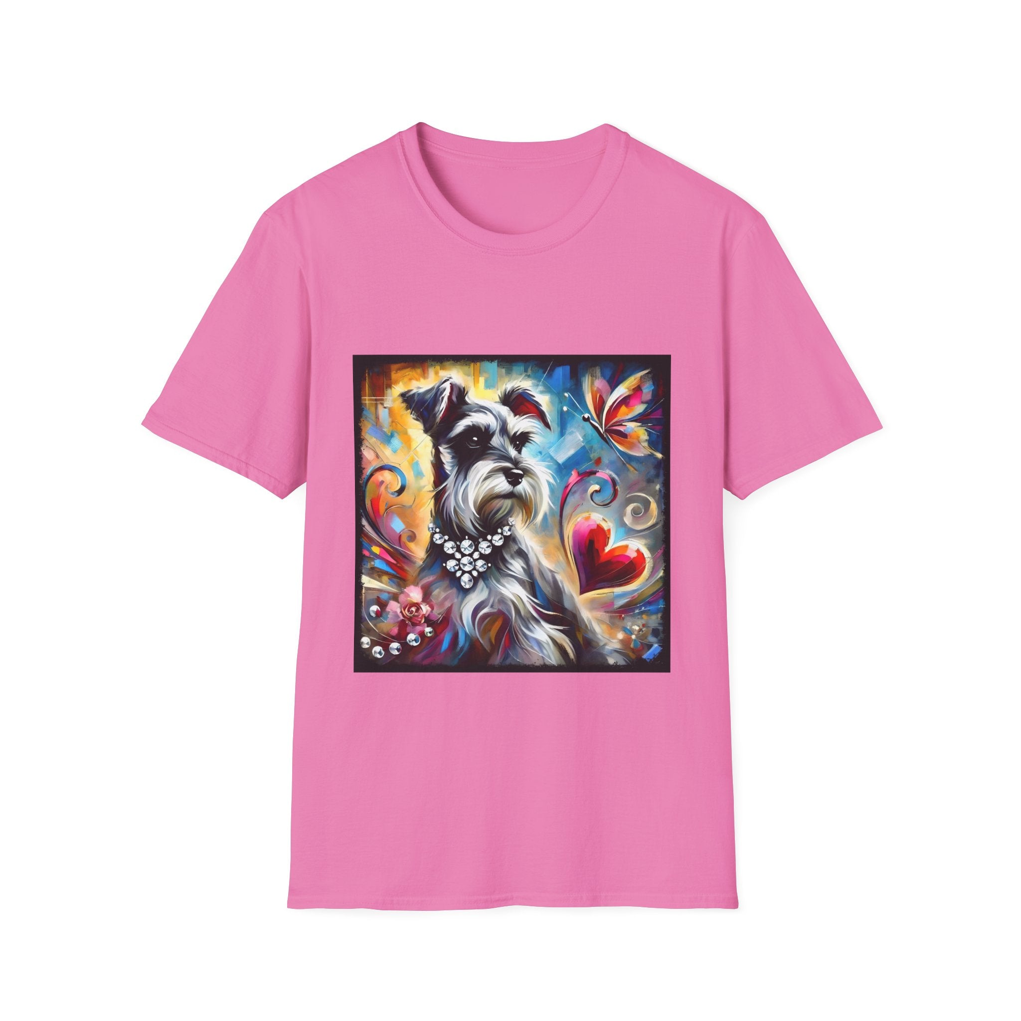 Schnauzer Bold Butterfly Classic | Unisex Dog T-Shirt