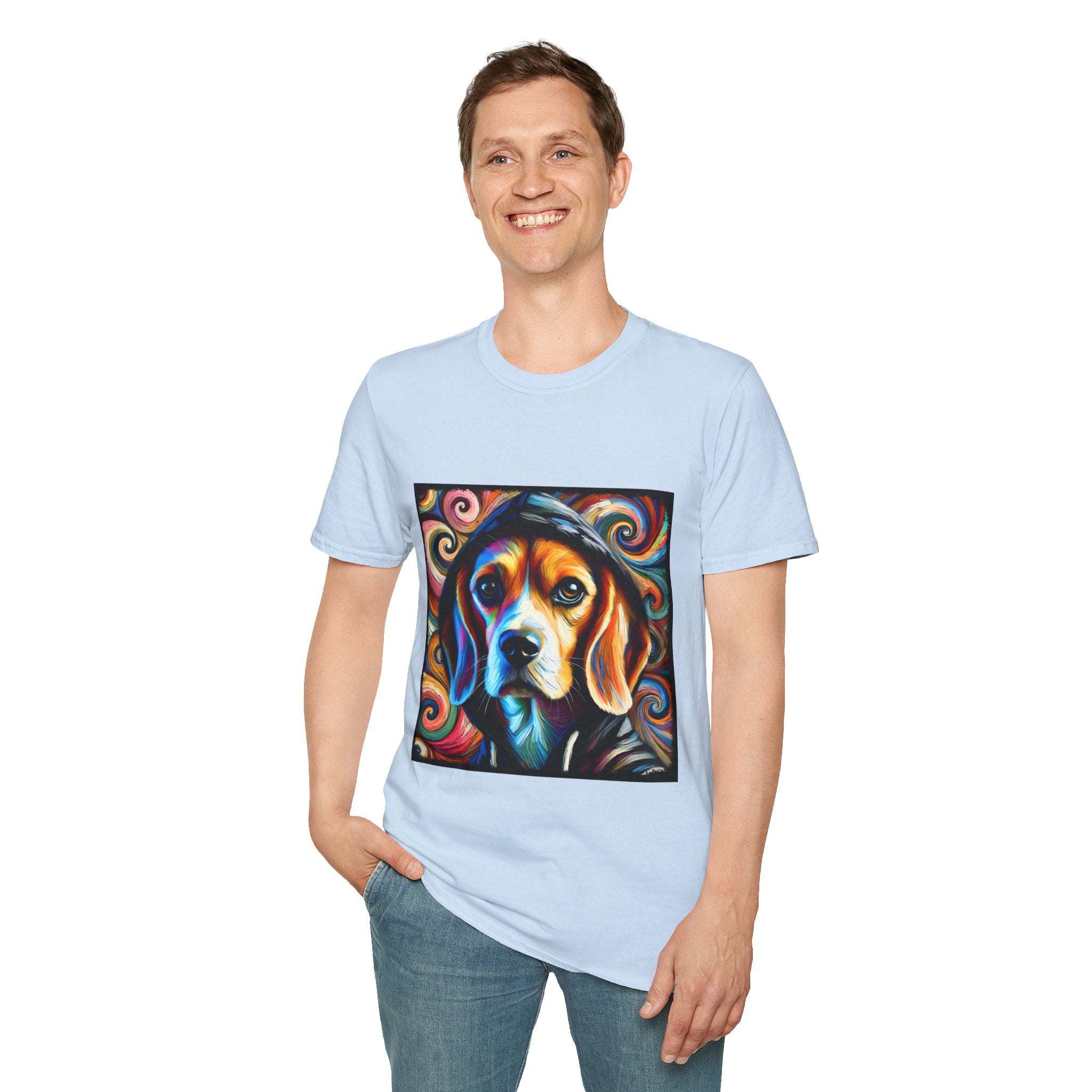 Beagle Relaxed Swirl | Unisex Dog T-Shirt
