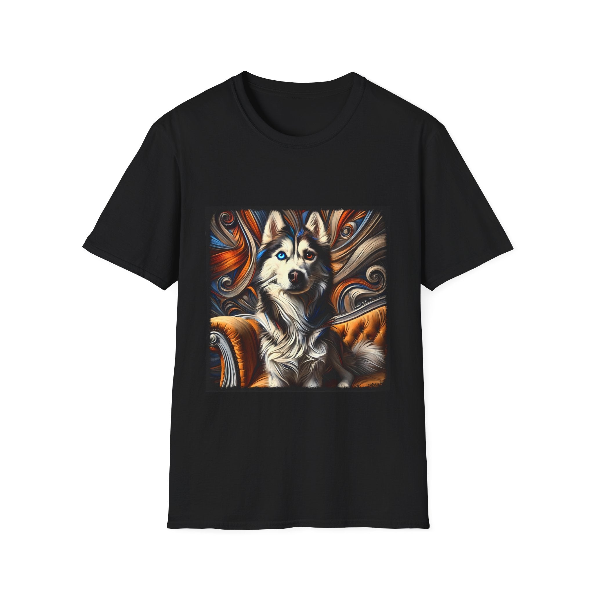 Siberian Husky Bold Swirl  | Unisex Dog T-Shirt