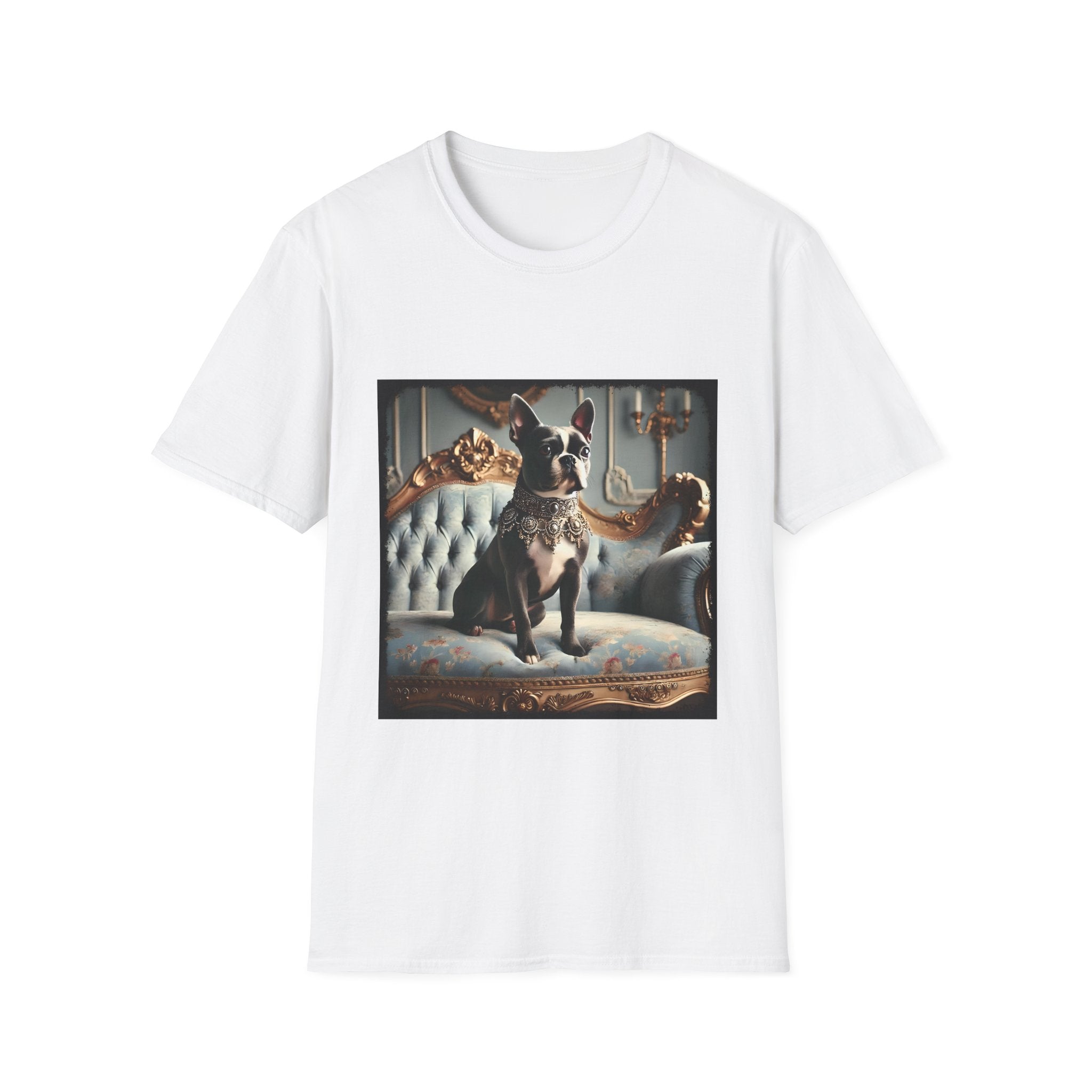 Boston Terrier Blue Royalty | Unisex Dog T-Shirt