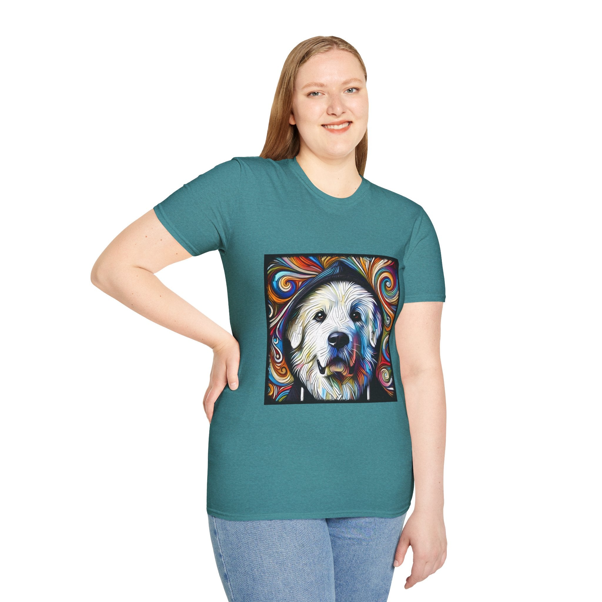 Great Pyrenees Relaxed Swirl | Unisex Dog T-Shirt