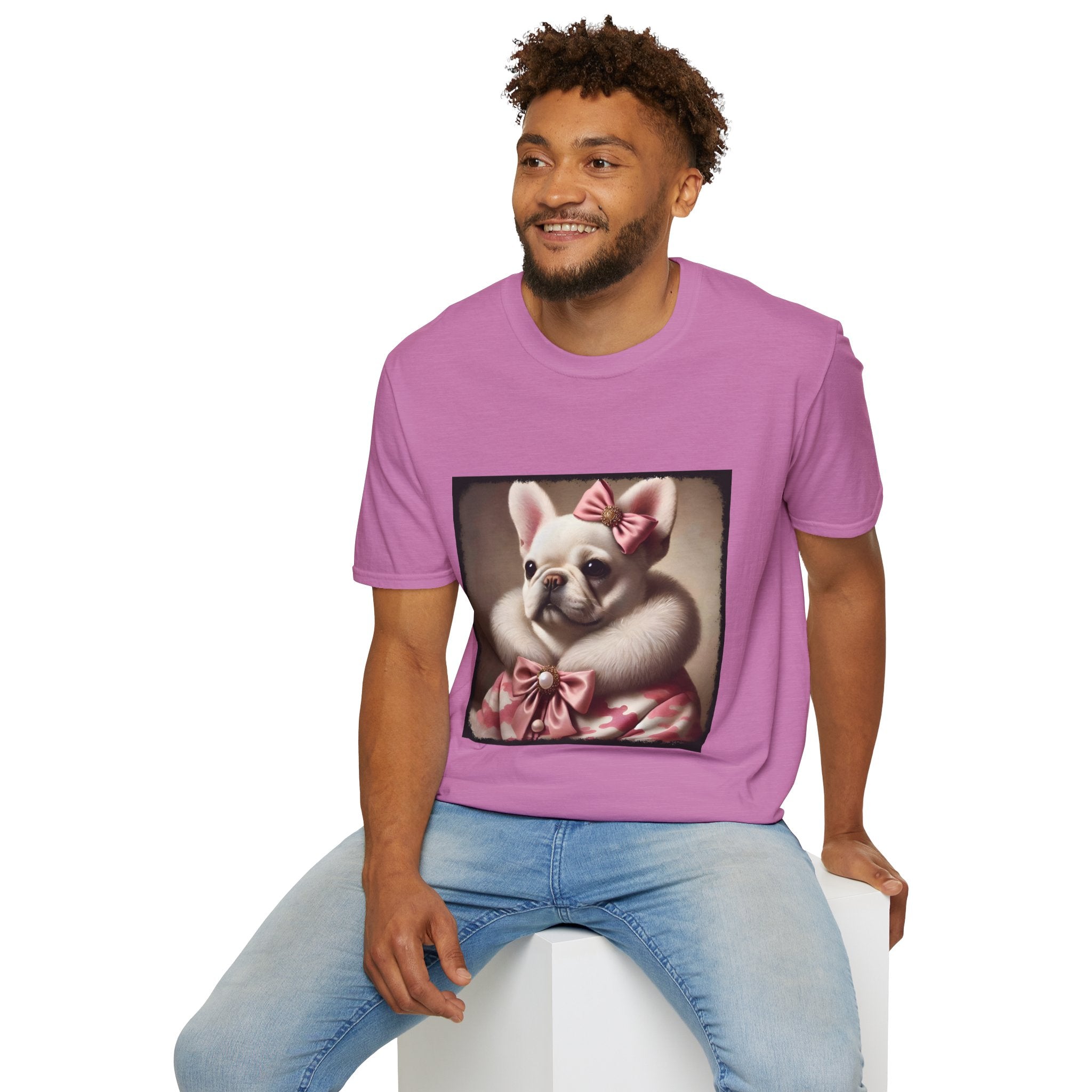 French Bulldog Camo Snow Princess | Unisex Softstyle T-Shirt