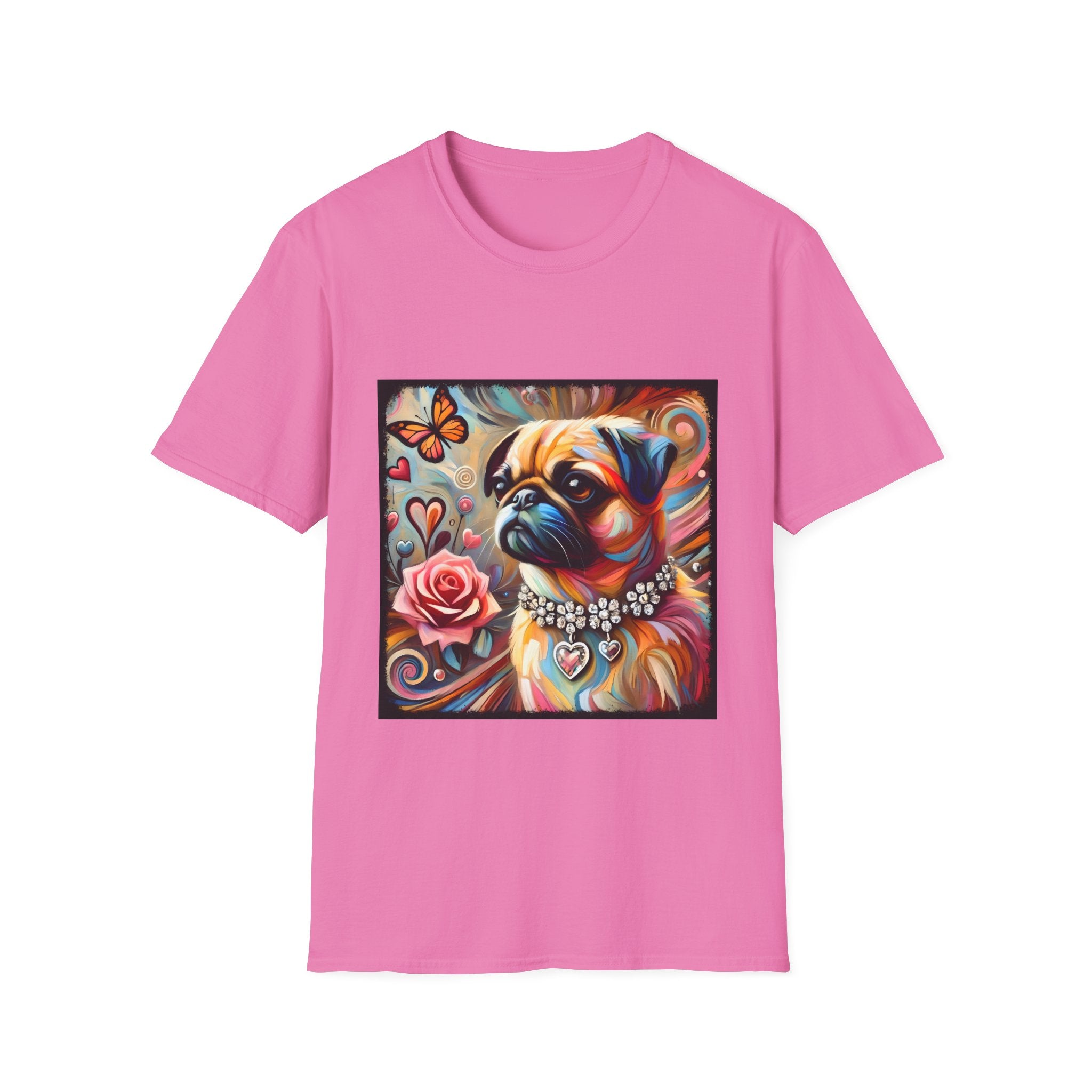 Pug Butterfly Classic | Unisex Dog T-Shirt
