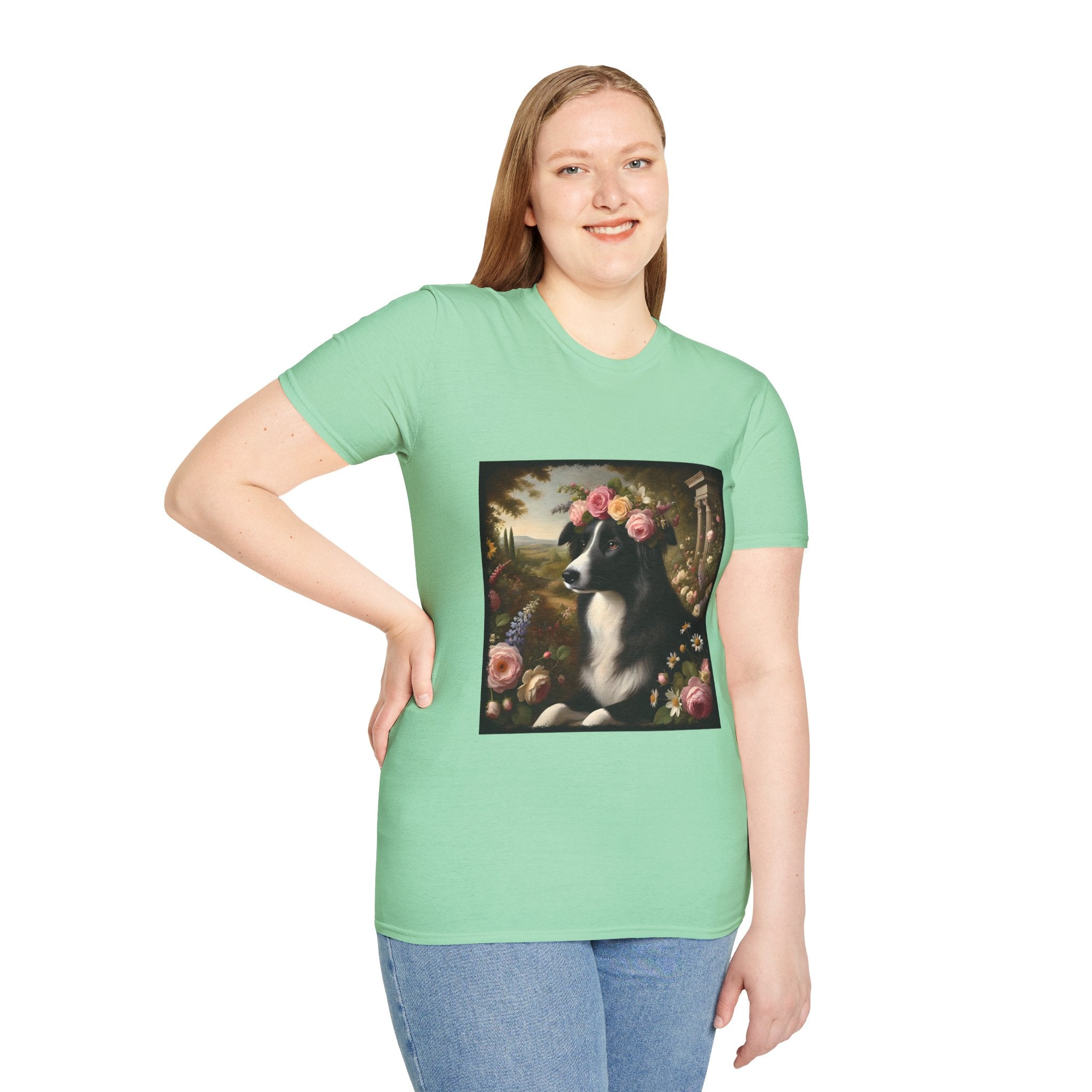 Border Collie Divine Garden | Unisex Dog T-Shirt