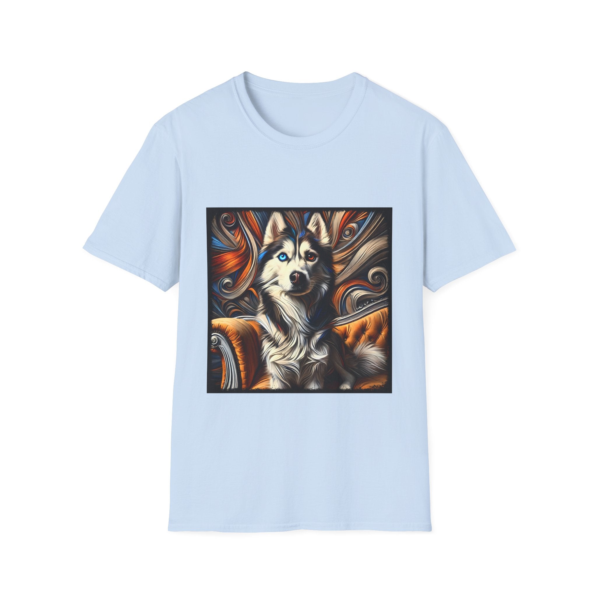 Siberian Husky Bold Swirl  | Unisex Dog T-Shirt