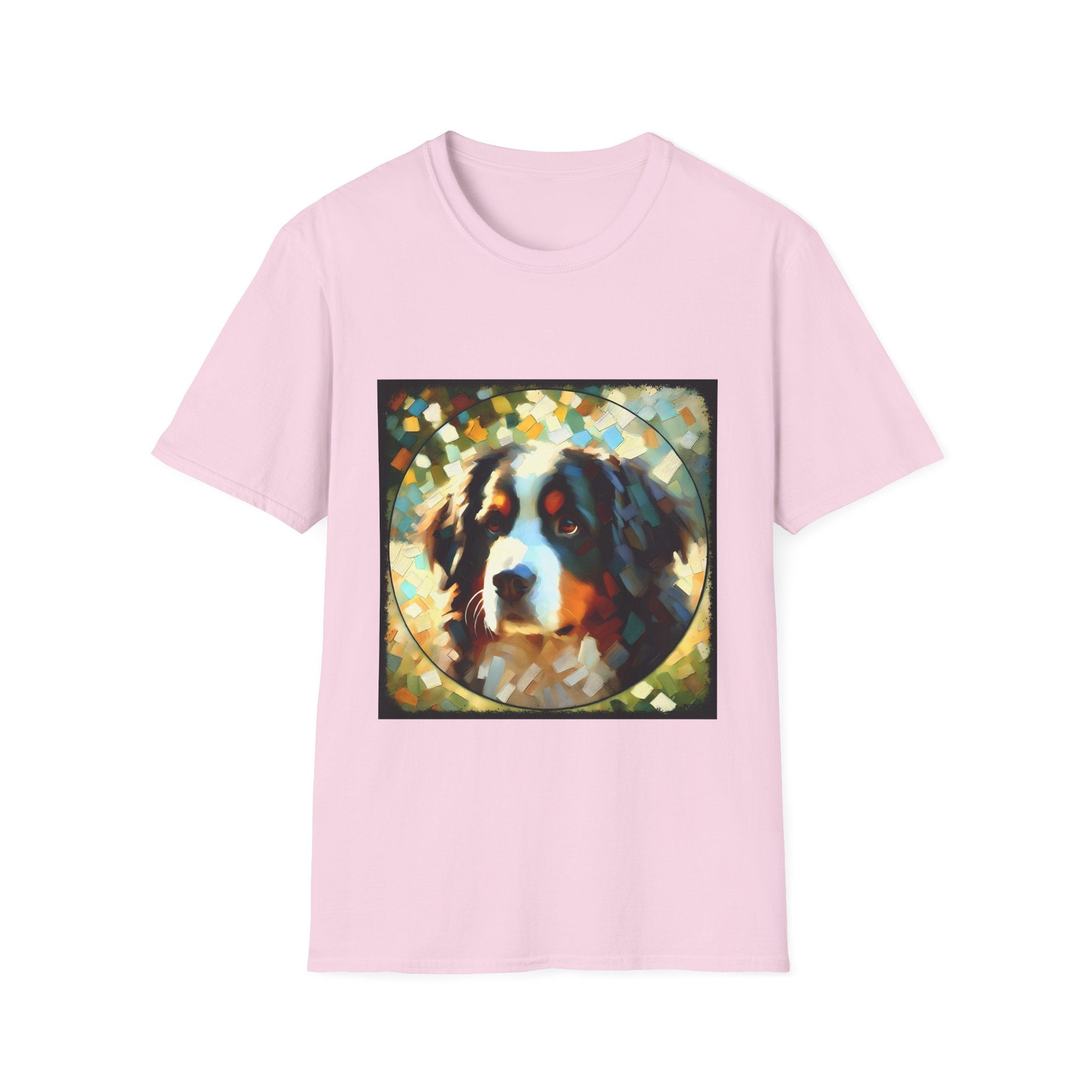 Bernese Mountain Dog Pixel Classic | Unisex Dog T-Shirt
