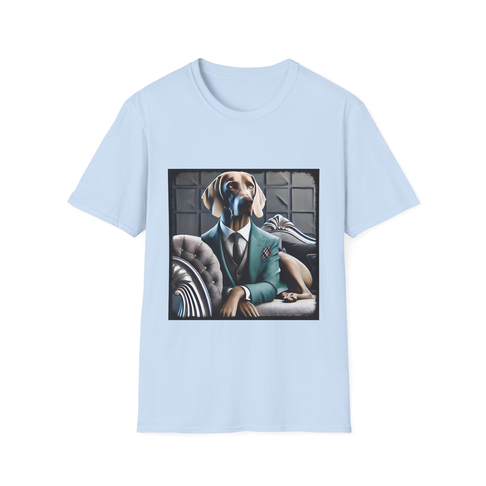 Weimaraner Teal Gent | Unisex Dog T-Shirt