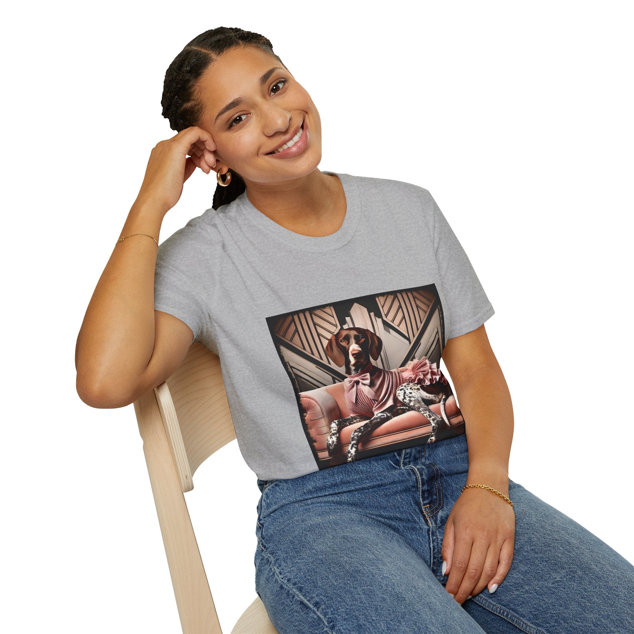 German Shorthaired Pointer Viral Vibe | Unisex Dog T-Shirt