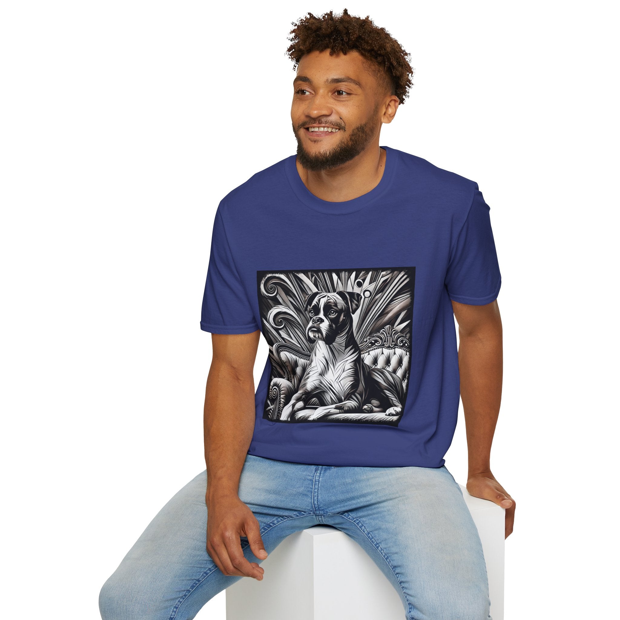 Boxer B&W Bold | Unisex Dog T-Shirt