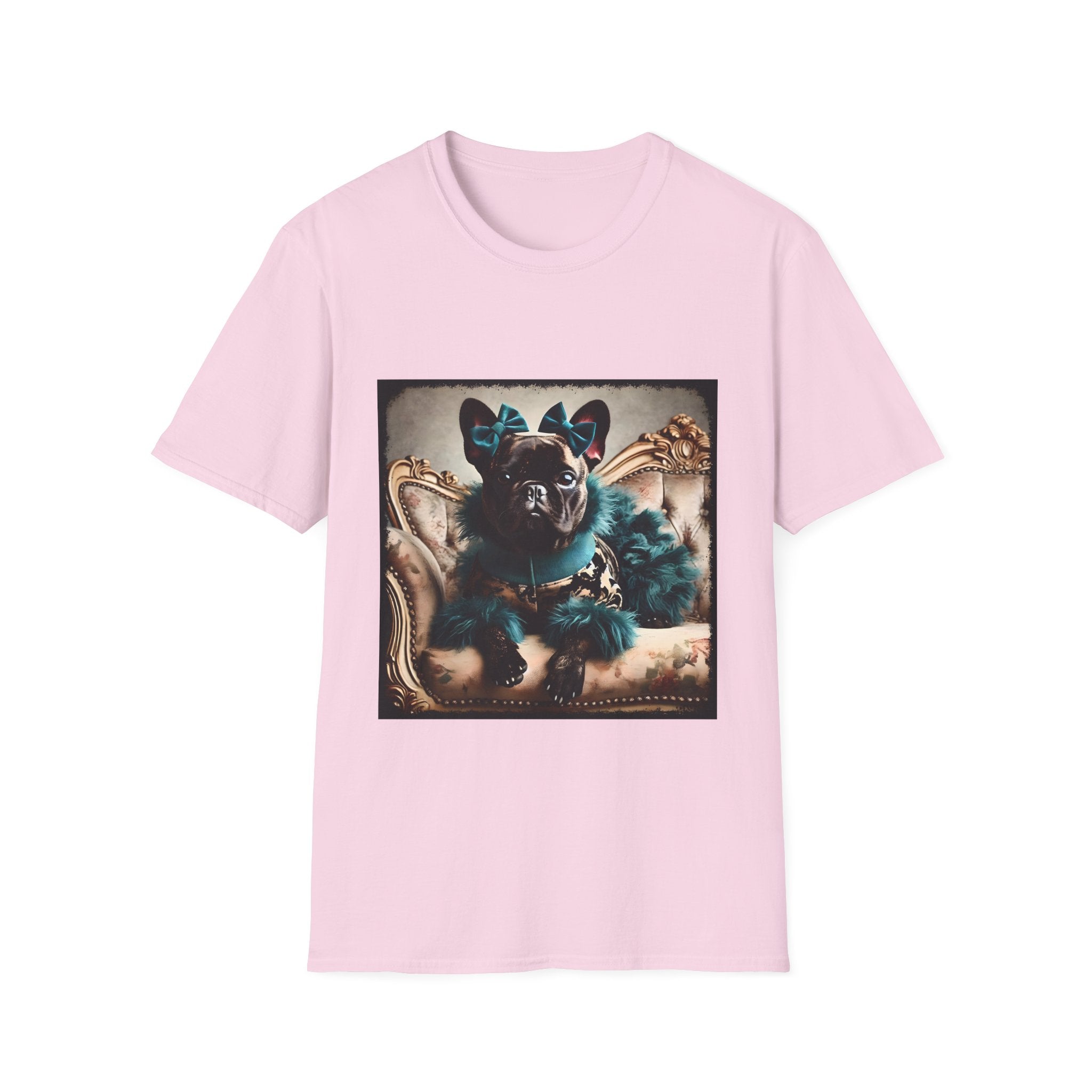 French Bulldog Faux Fur Fashionista | Unisex Dog T-Shirt
