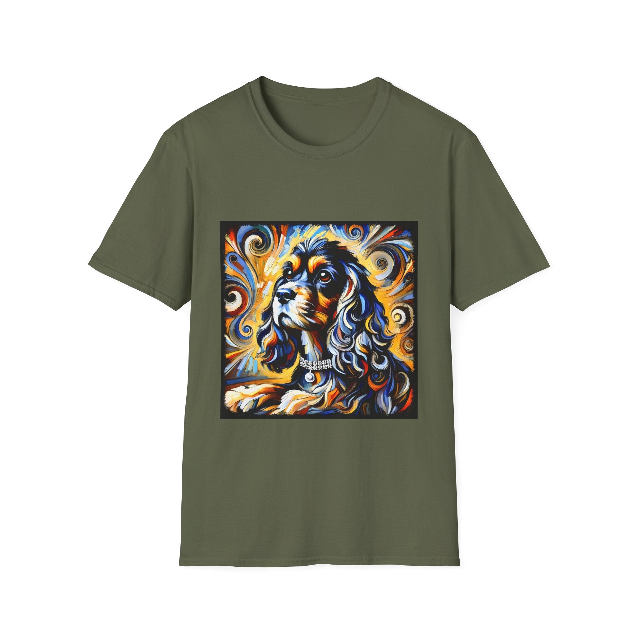 Cocker Spaniel Sun Swirl | Unisex Dog T-Shirt