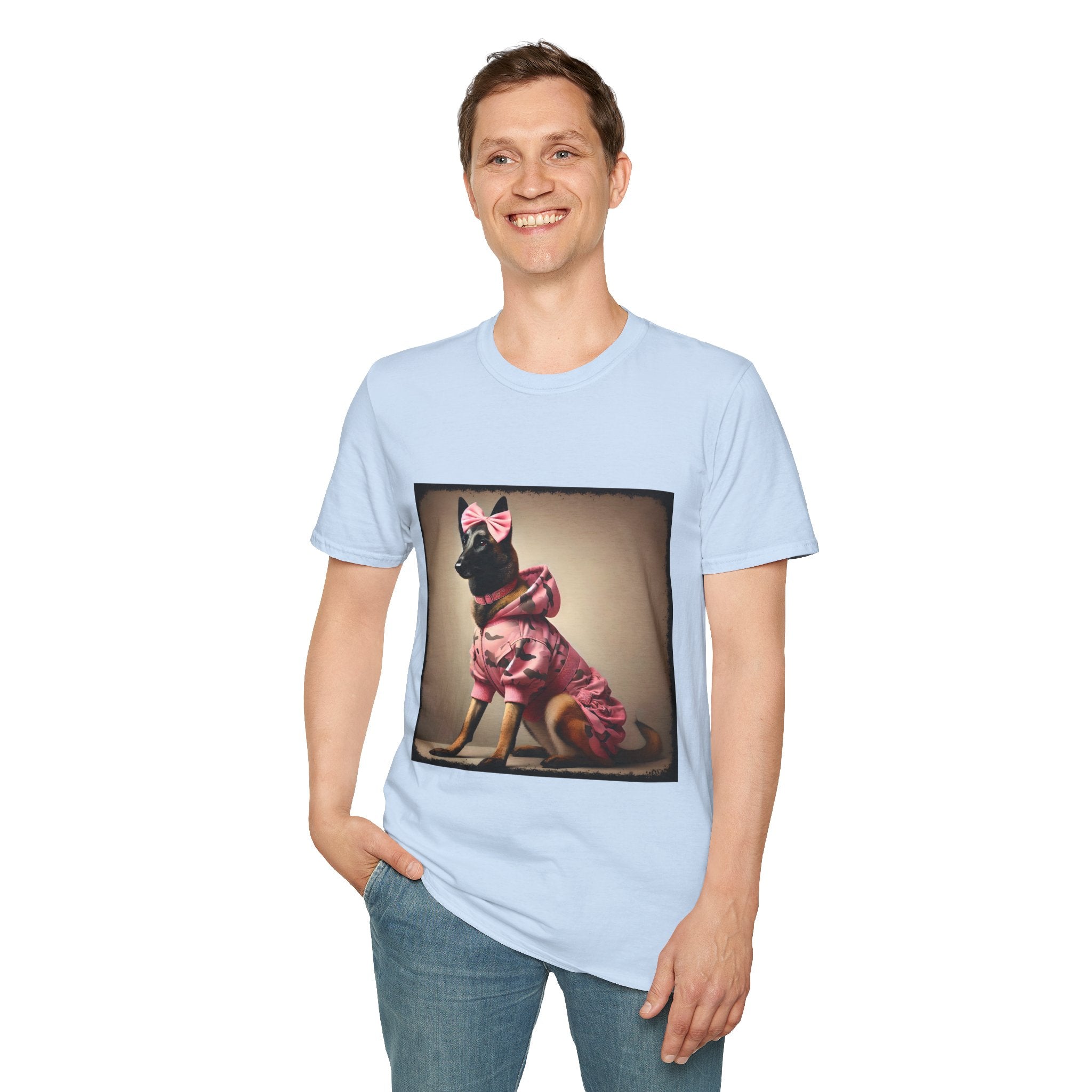 Belgian Malinois Pink Camo Cutie | Unisex Dog T-Shirt