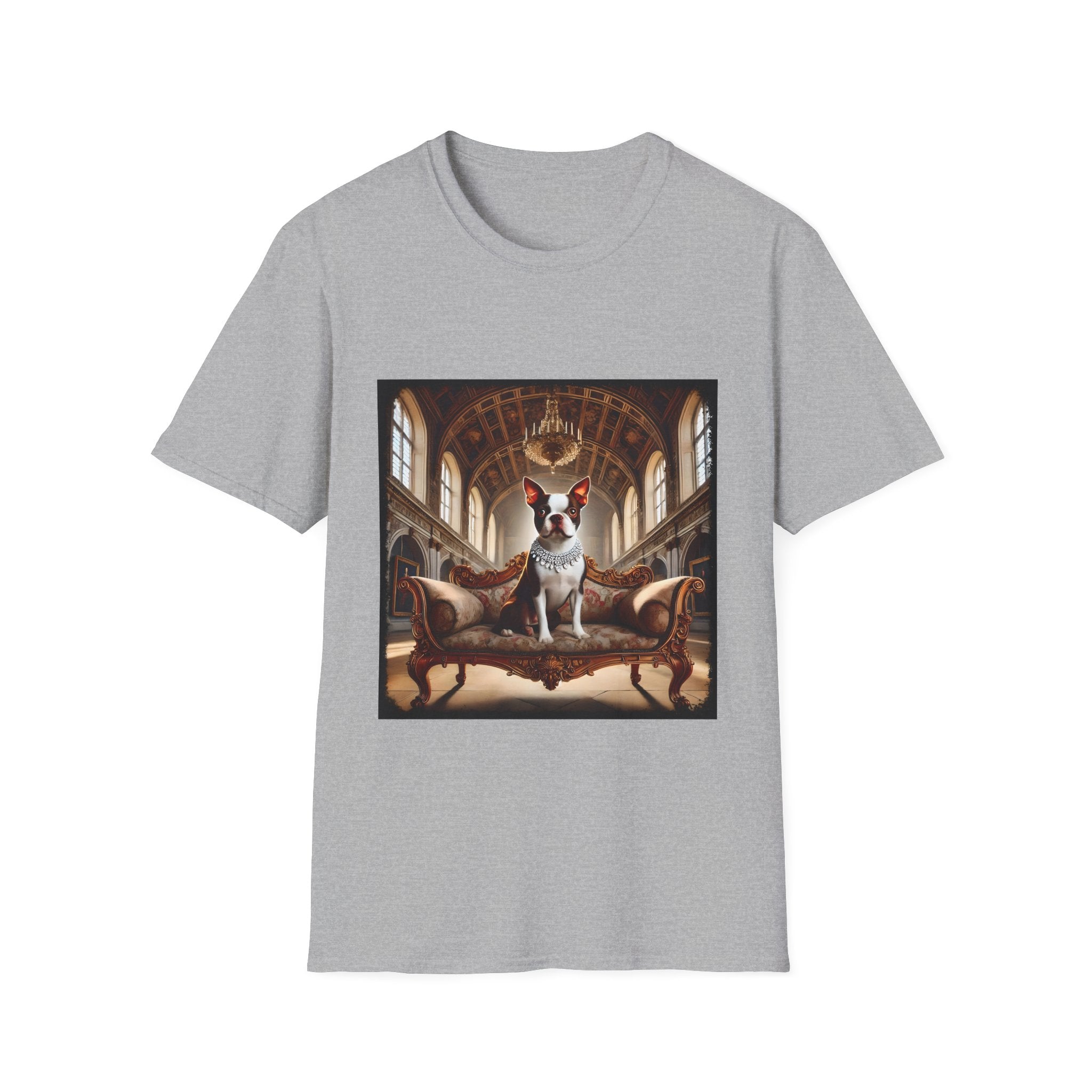 Boston Terrier Poised Princess  | Unisex Dog T-Shirt