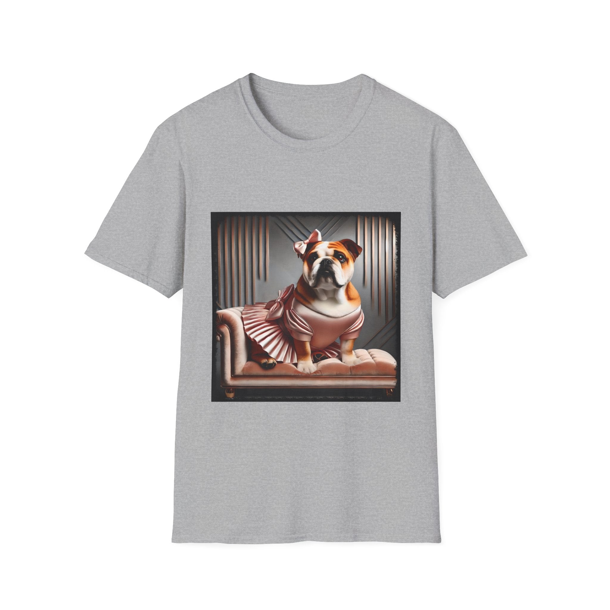 Bulldog Iconic Peach | Unisex Dog T-Shirt