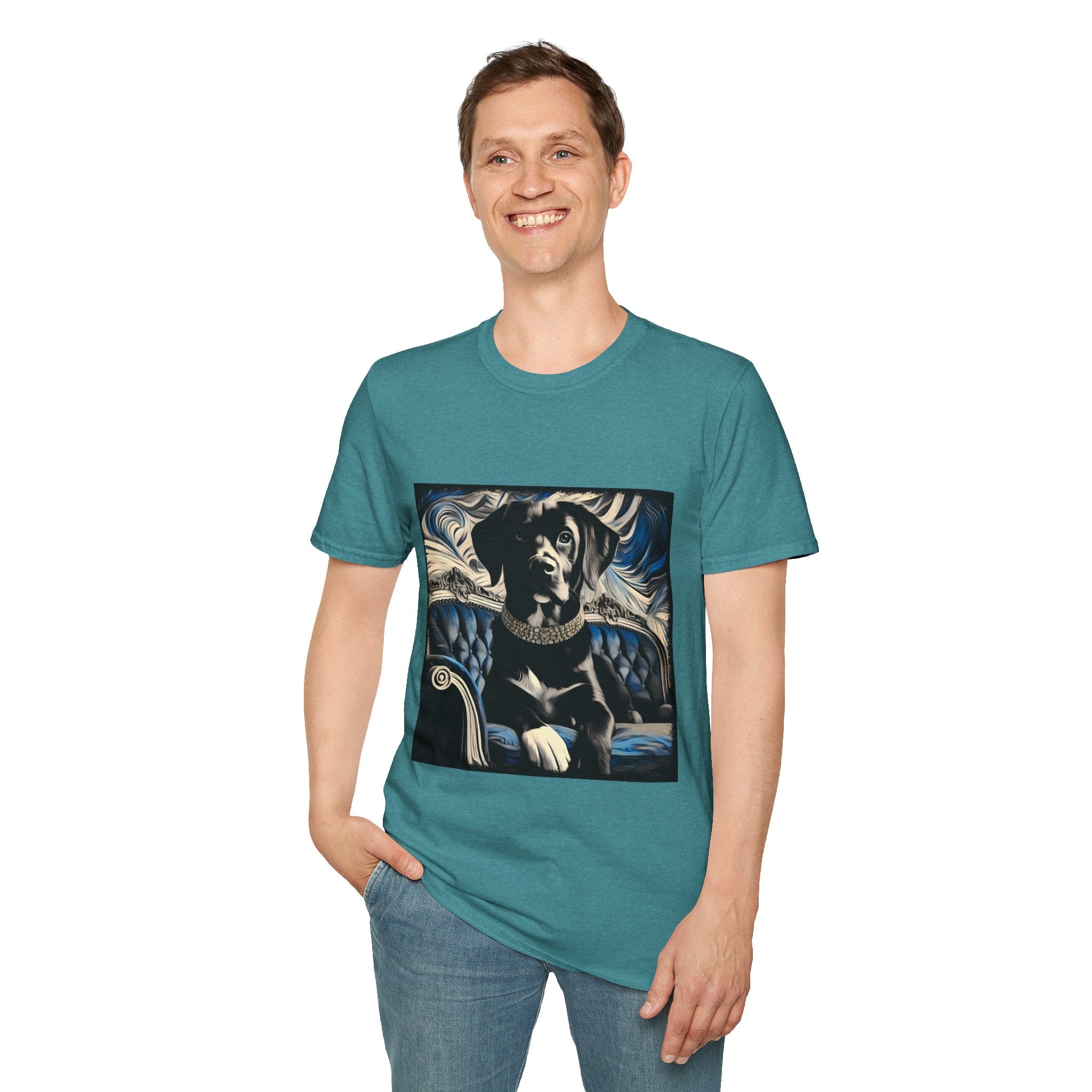 Labrador Retriever Blue and Black Swirl | Unisex Dog T-Shirt