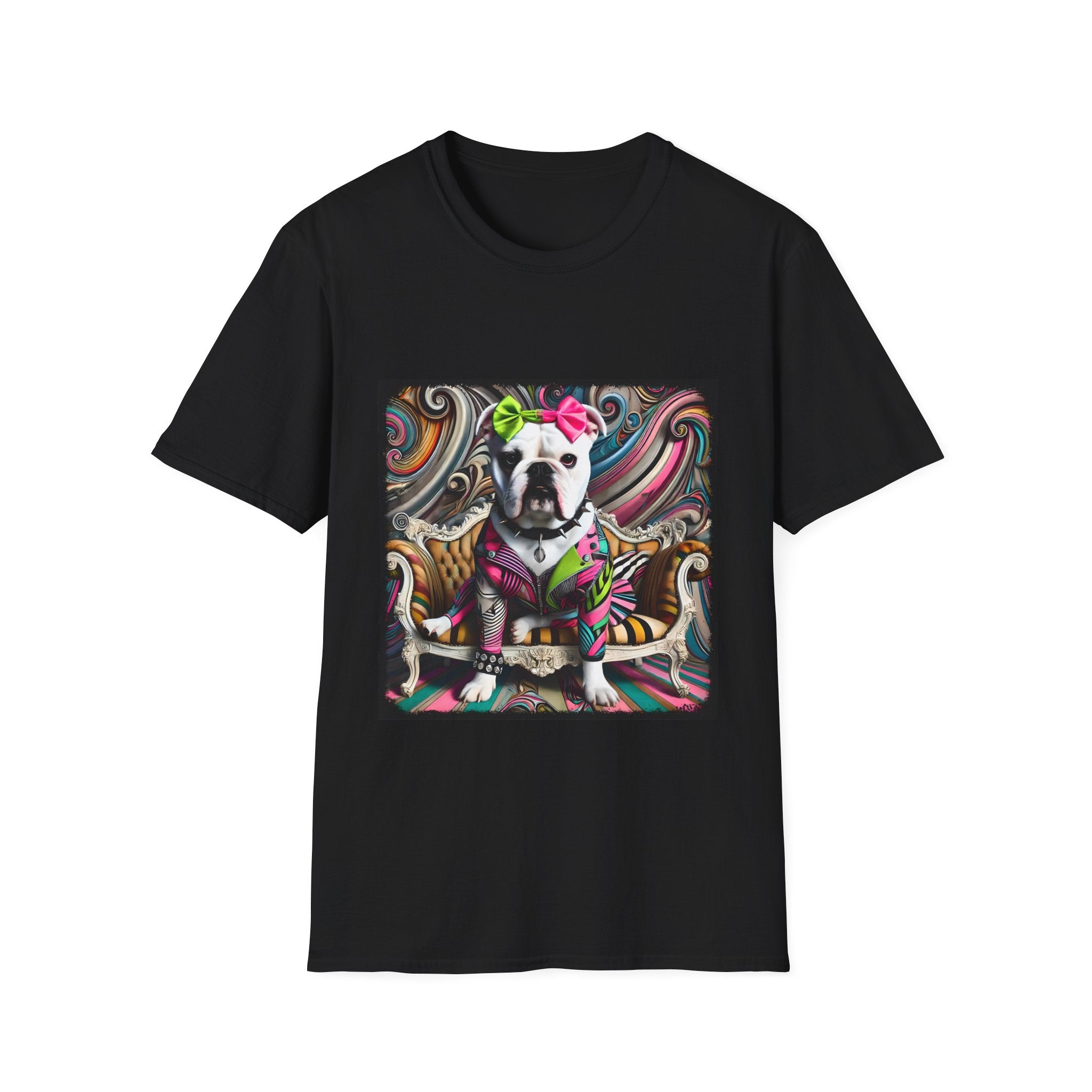 Bulldog Princess Rocker | Unisex Dog T-Shirt