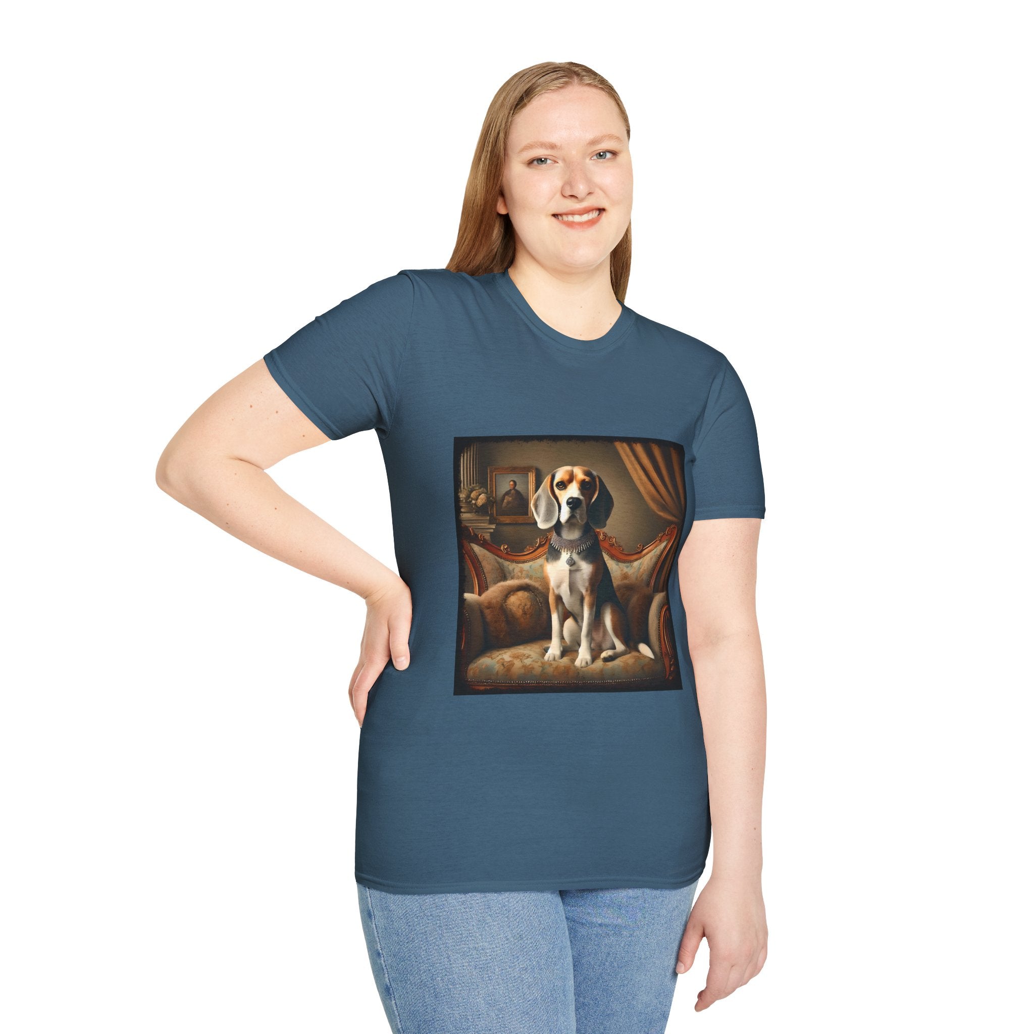Beagle Princess Blue | Unisex Dog T-Shirt