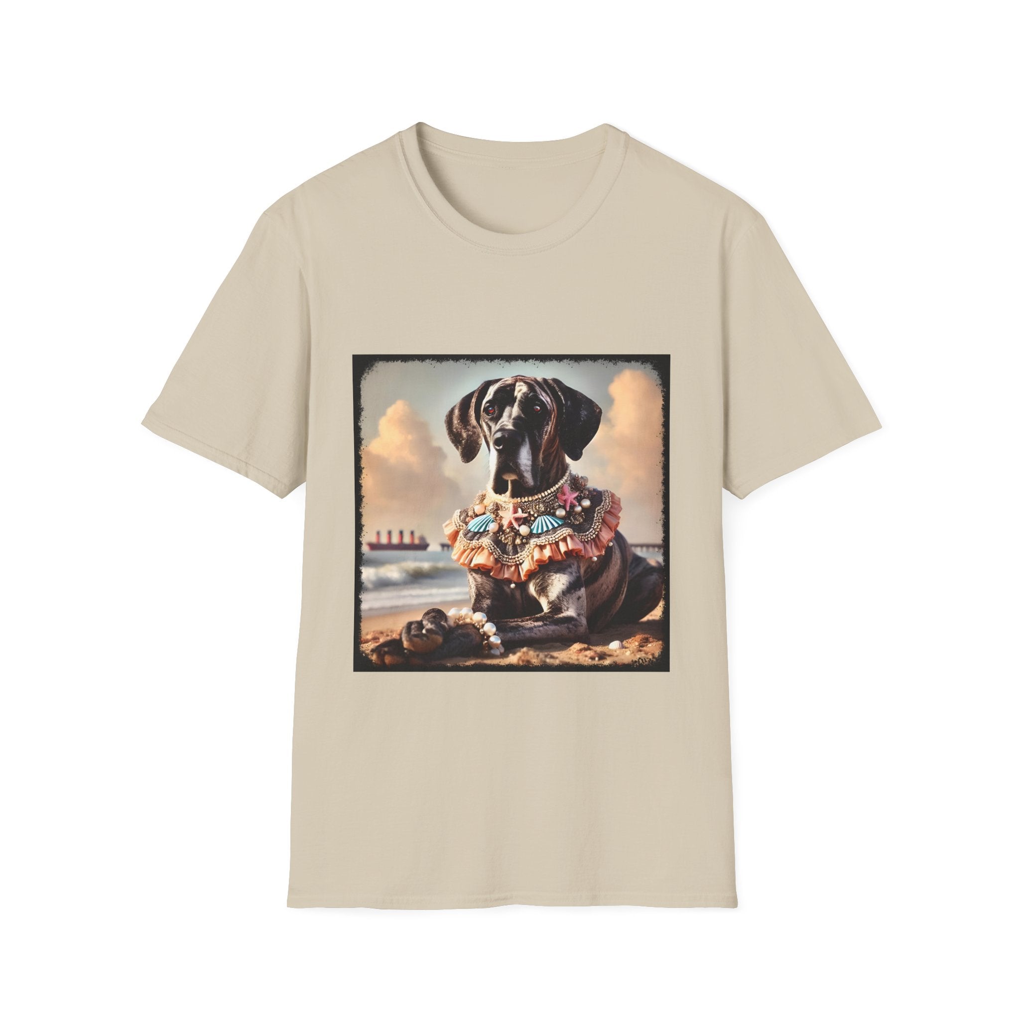 Great Dane Beach Brindle | Unisex Dog T-Shirt