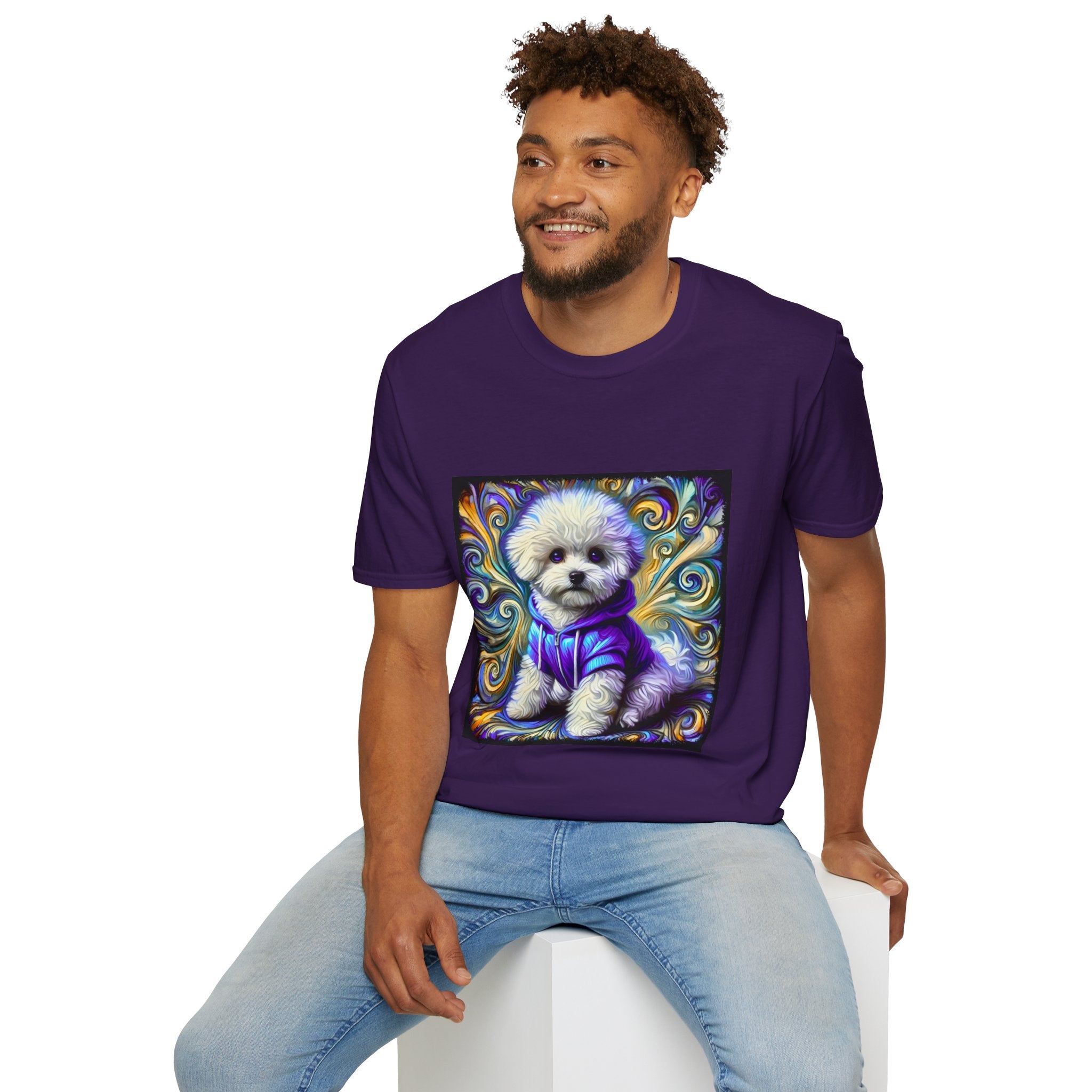 Bichon Frise Electric Swirl | Unisex Dog T-Shirt