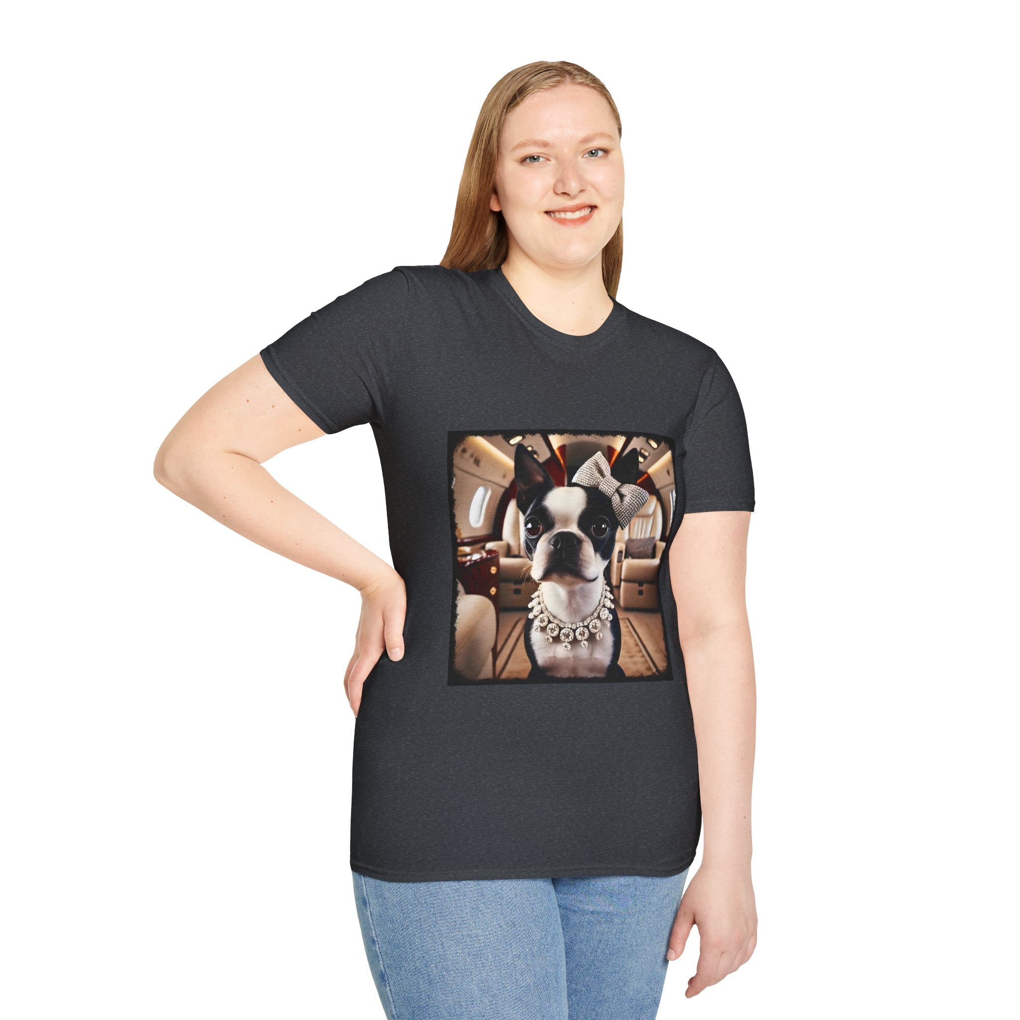 Boston Terrier Jet Setter | Unisex Dog T-Shirt
