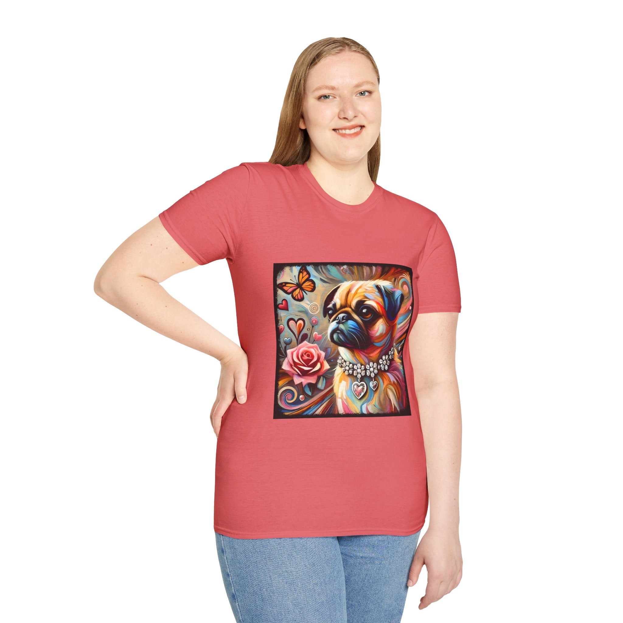 Pug Butterfly Classic | Unisex Dog T-Shirt