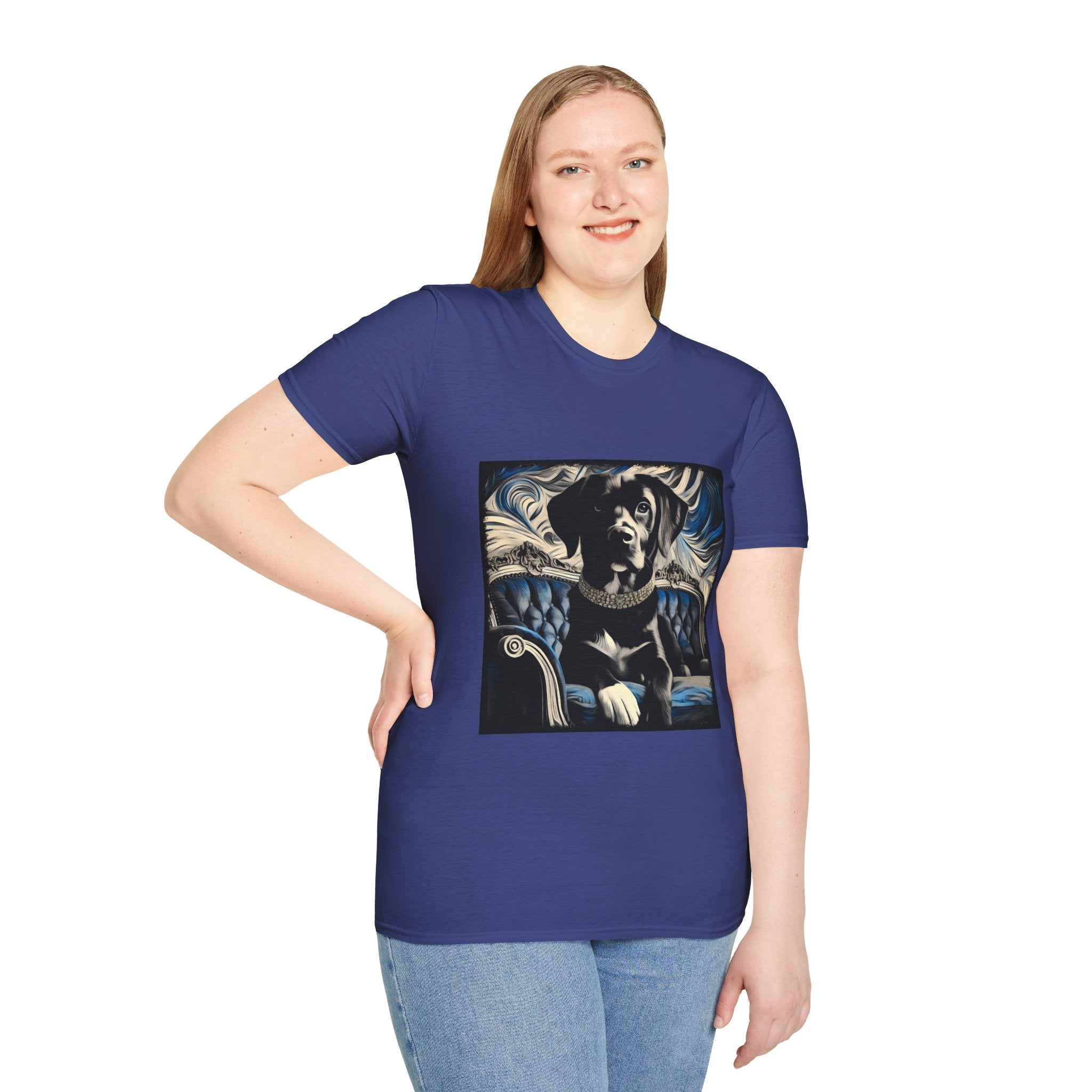 Labrador Retriever Blue and Black Swirl | Unisex Dog T-Shirt