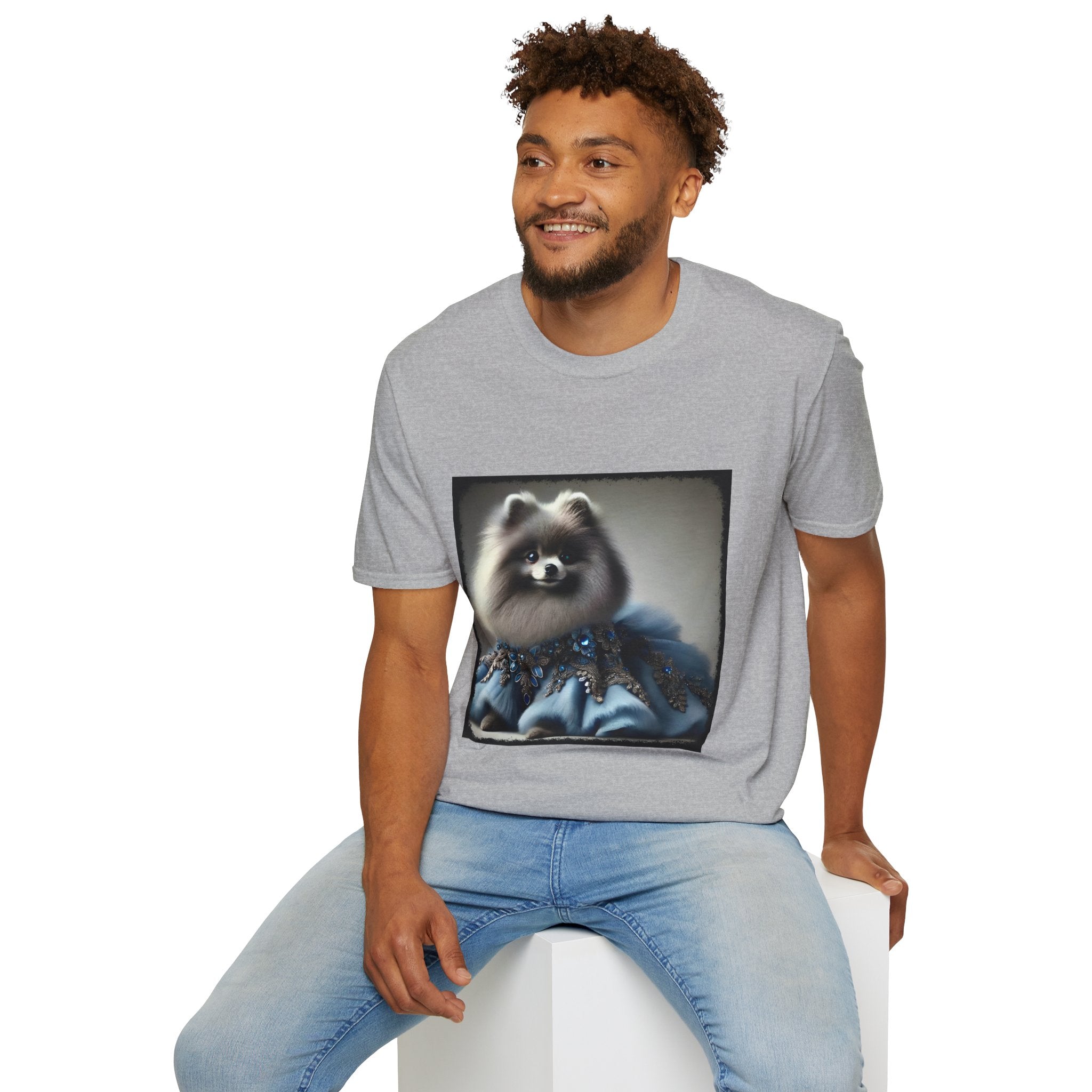 Pomeranian Blue Belle | Unisex Dog T-Shirt