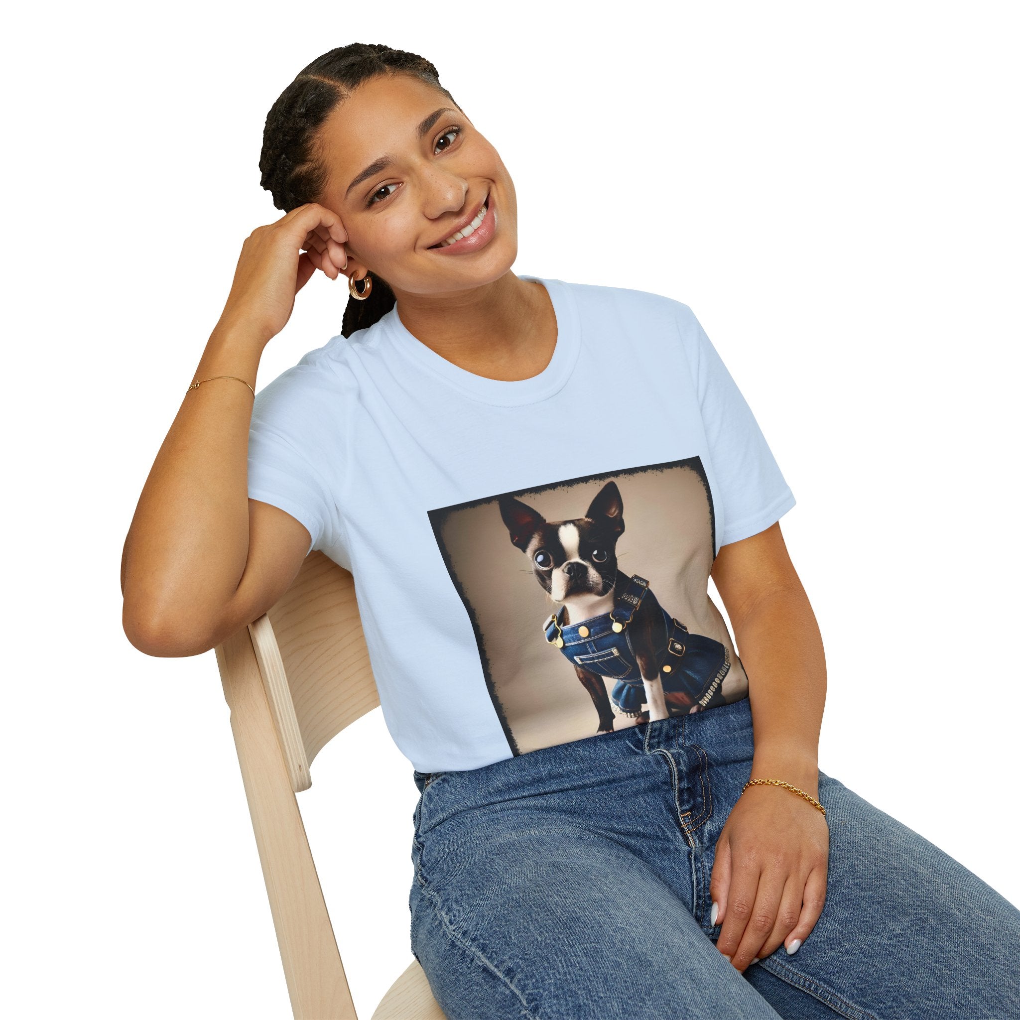 Boston Terrier Jean Dream | Unisex Dog T-Shirt