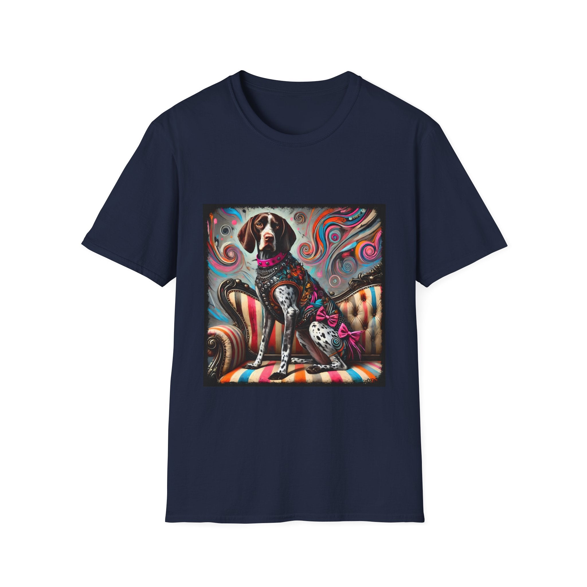 German Shorthaired Pointer Pink Rocker | Unisex Dog T-Shirt