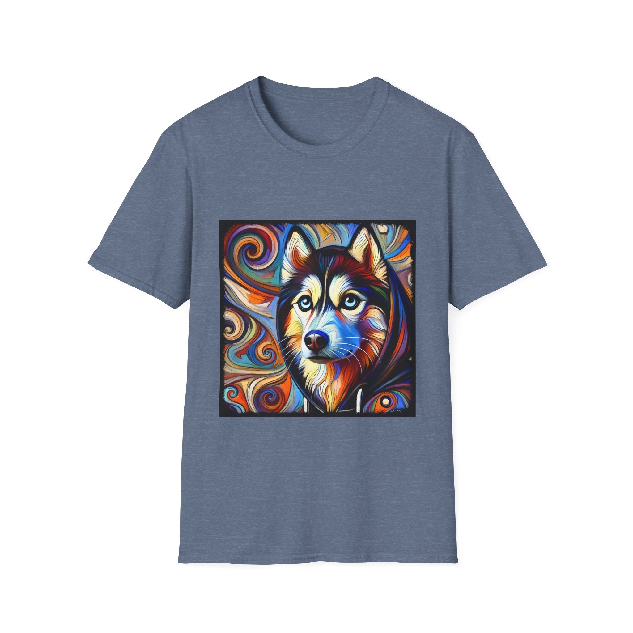 Siberian Husky Relaxed Swirl | Unisex Dog T-Shirt